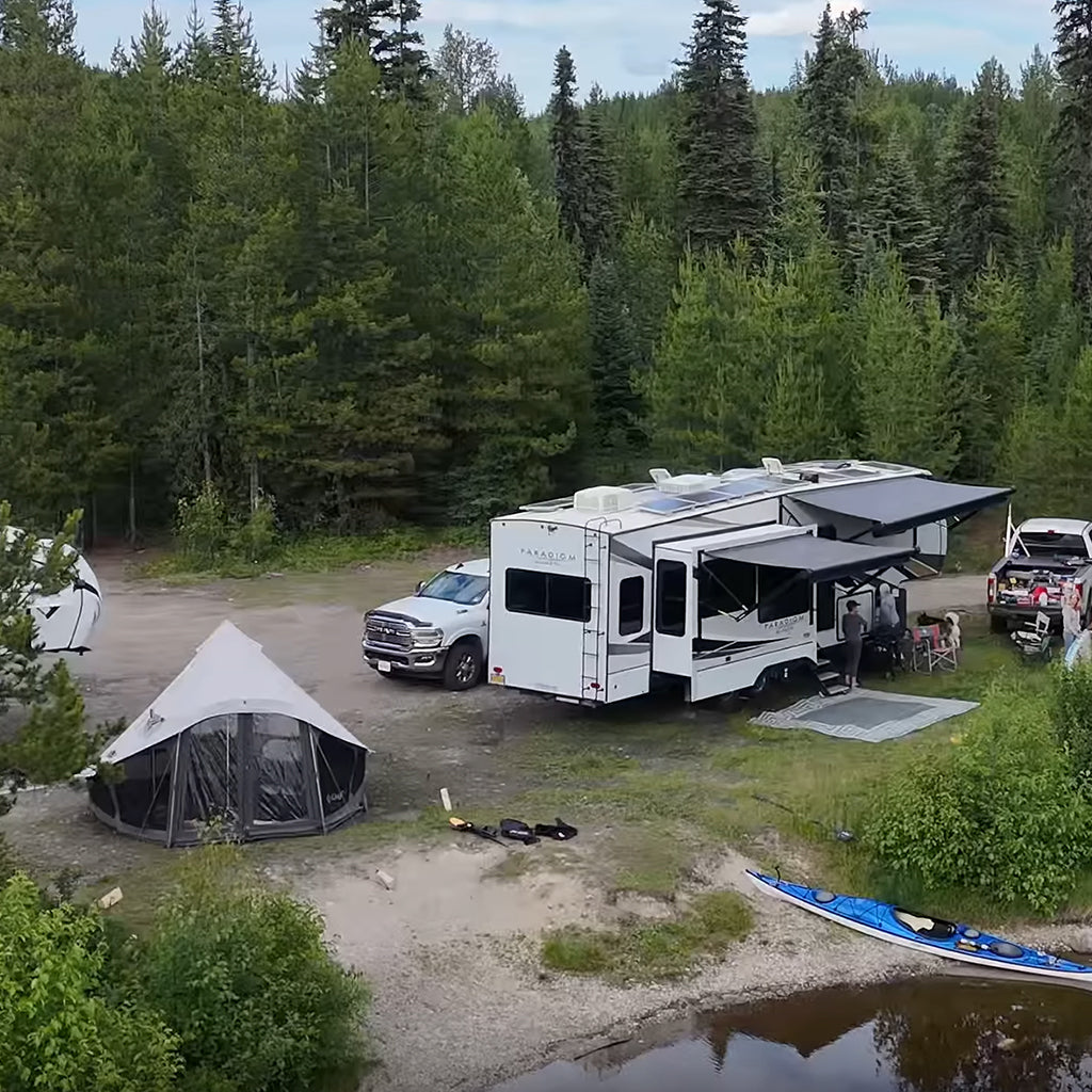 KingCamp KHAN LIGHT 400/500 Canvas Bell Tent: The Ultimate Glamping Experience