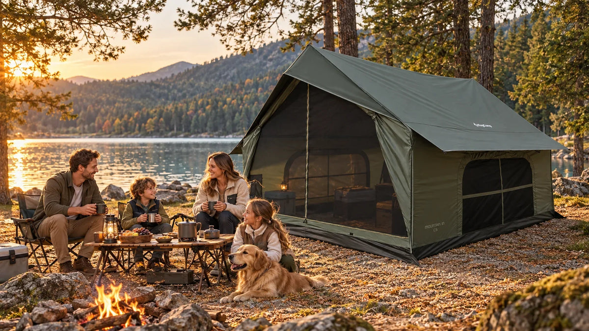 When Does a Family Camping Tent Need an AC Port?