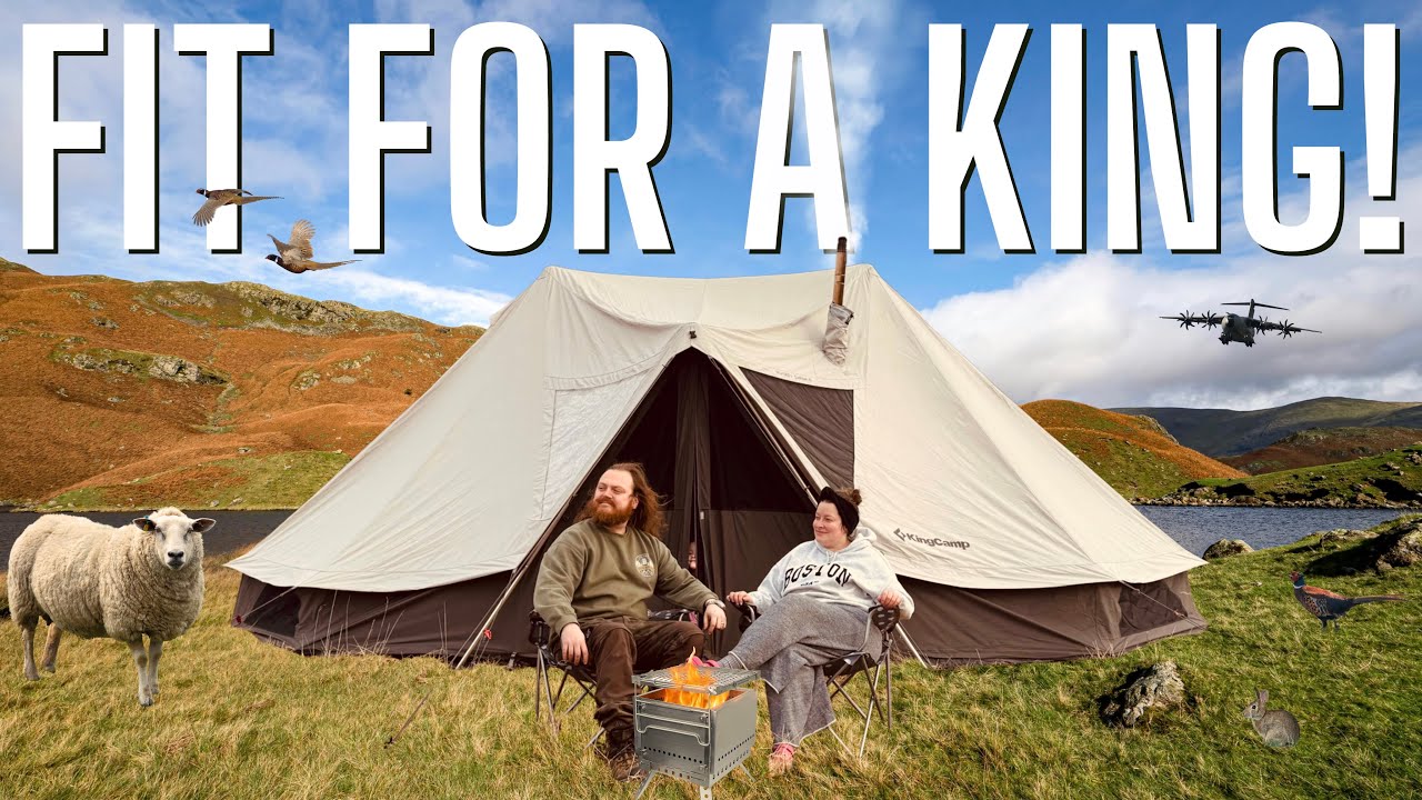3 Days of Winter Camping in a MASSIVE Hot Tent – Cast Iron Pizza, BBQ & Family Time in the Khan Palace!
