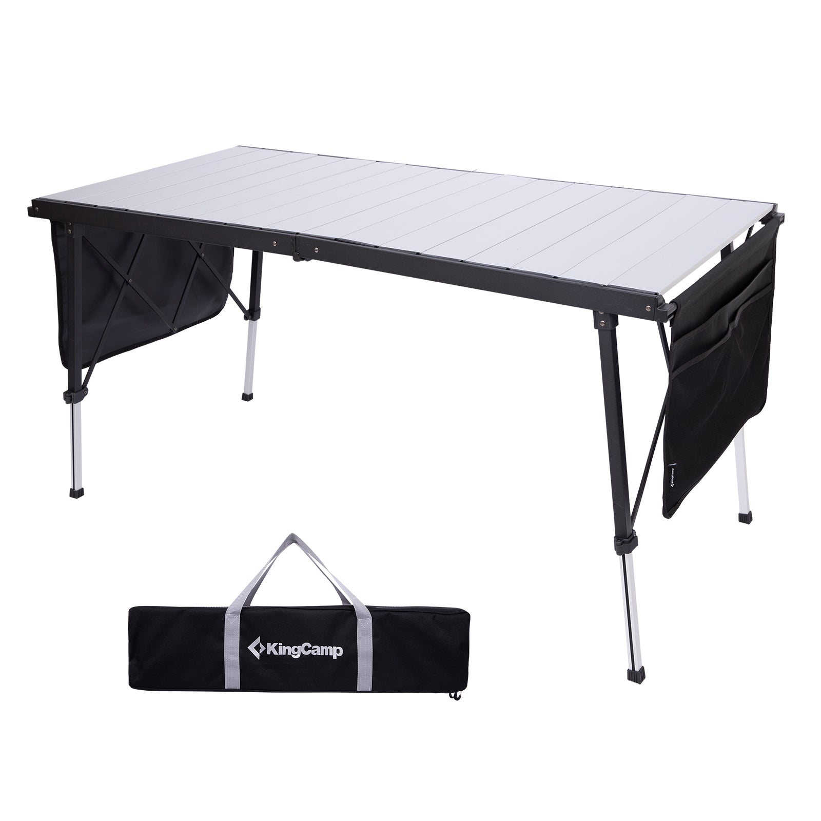 KingCamp GRANITE Adjustable Aluminum Table with Carrying Bag