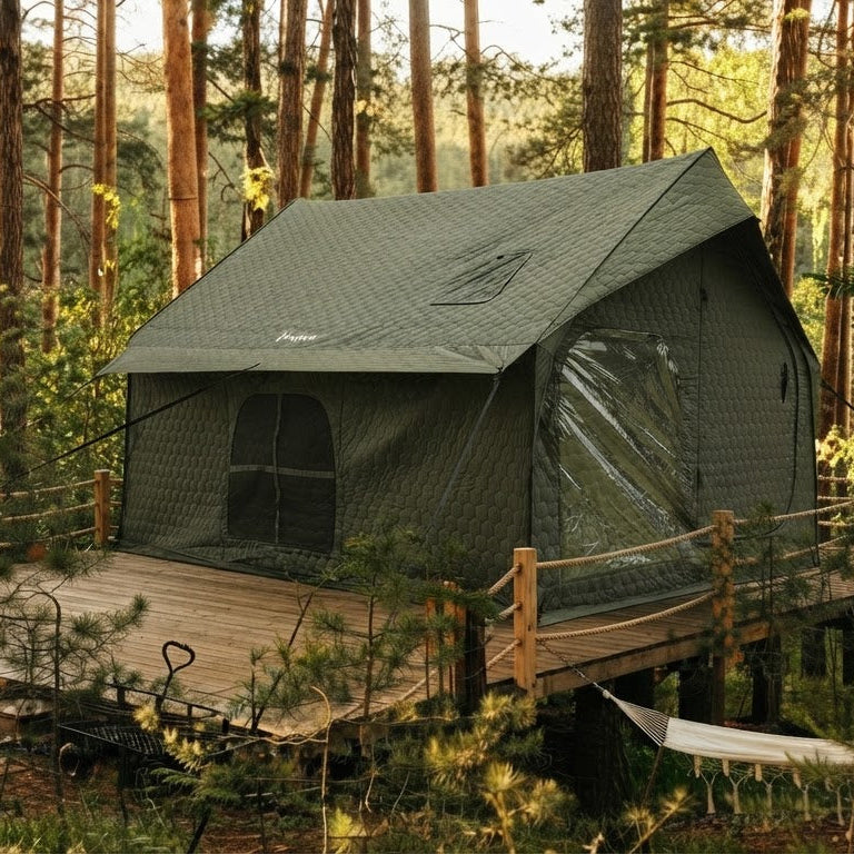KingCamp Snowhouse 5 Insulated Quilted Cabin Tent with Stove Jack