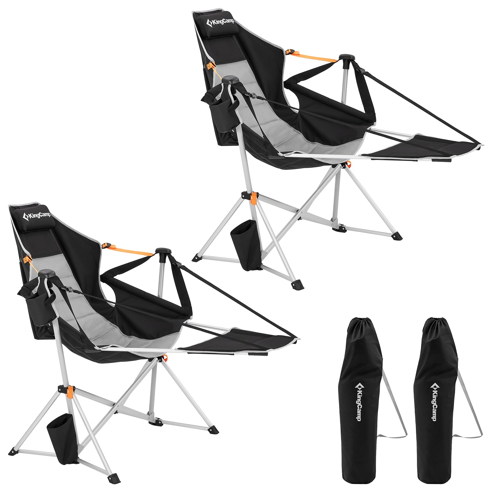 KingCamp Orchid C20 Hammock Chair with Footrest 2-Pack – KingCamp