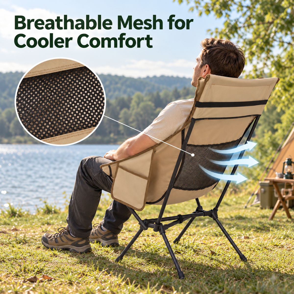 KingCamp BALSA C10 Lightweight High-Back Aluminum Chair