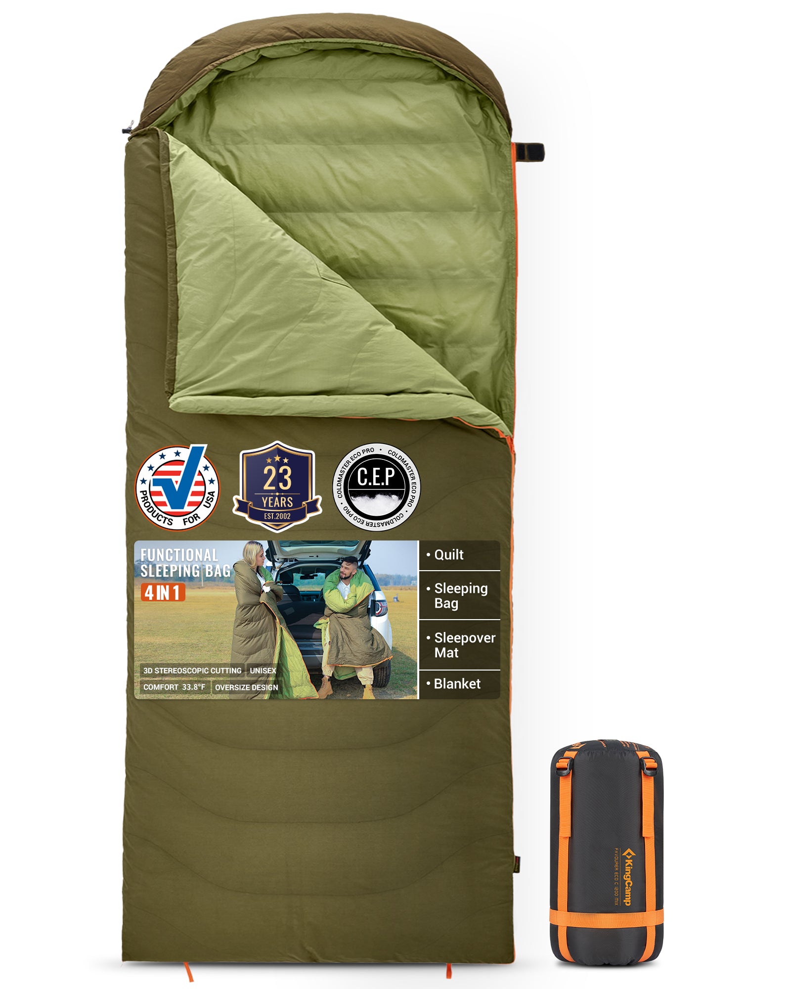 KingCamp FAVOURER ECO 0-Degree Sleeping Bag