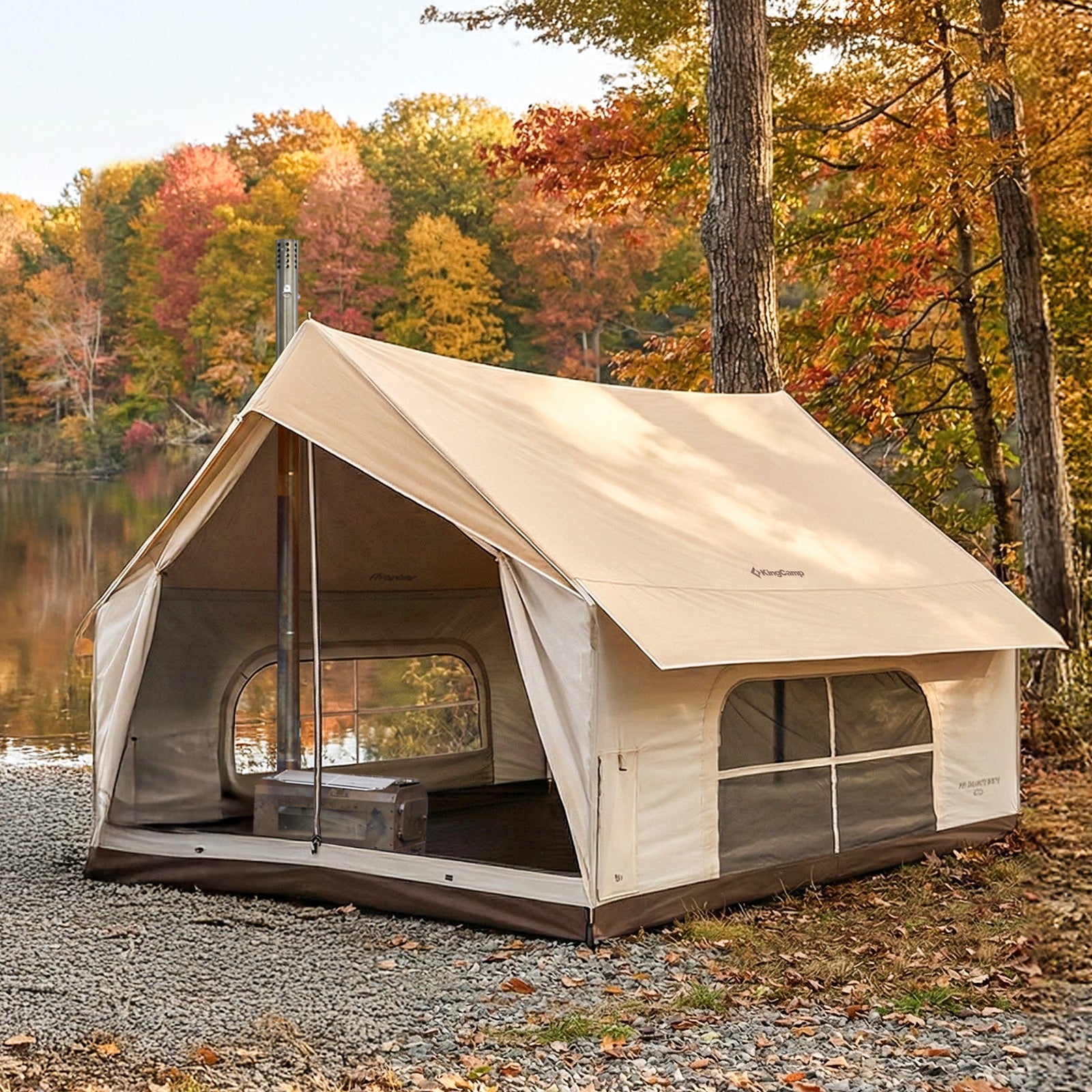 KingCamp MOUNTAIN IN C5 Cabin Tent with Stove Jack | Pre-Order