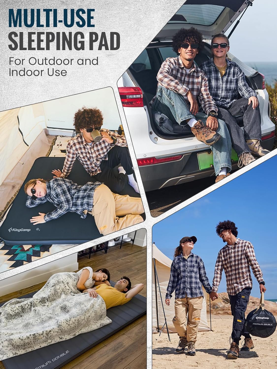 KingCamp PREMIUM DOUBLE Self Inflating Sleeping Pad