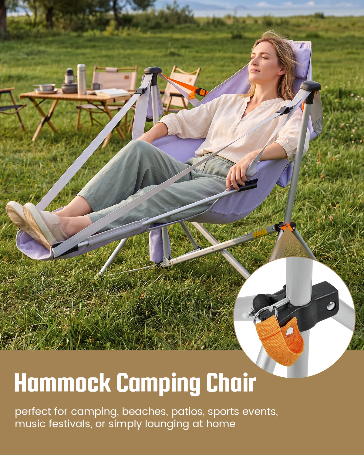 KingCamp Orchid C20 Hammock Chair with Footrest