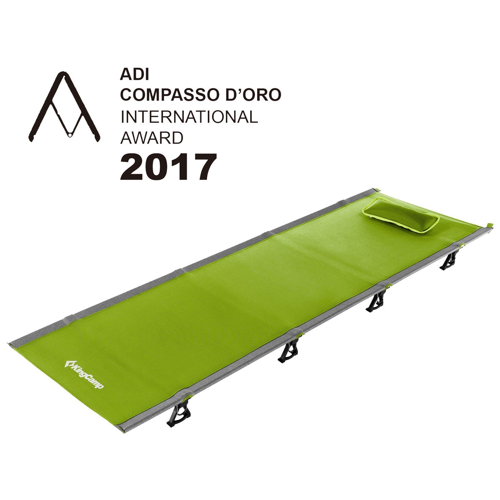 Kingcamp Ultralight Folding Camping Cot | ADI Compasso d'Oro Award 2017