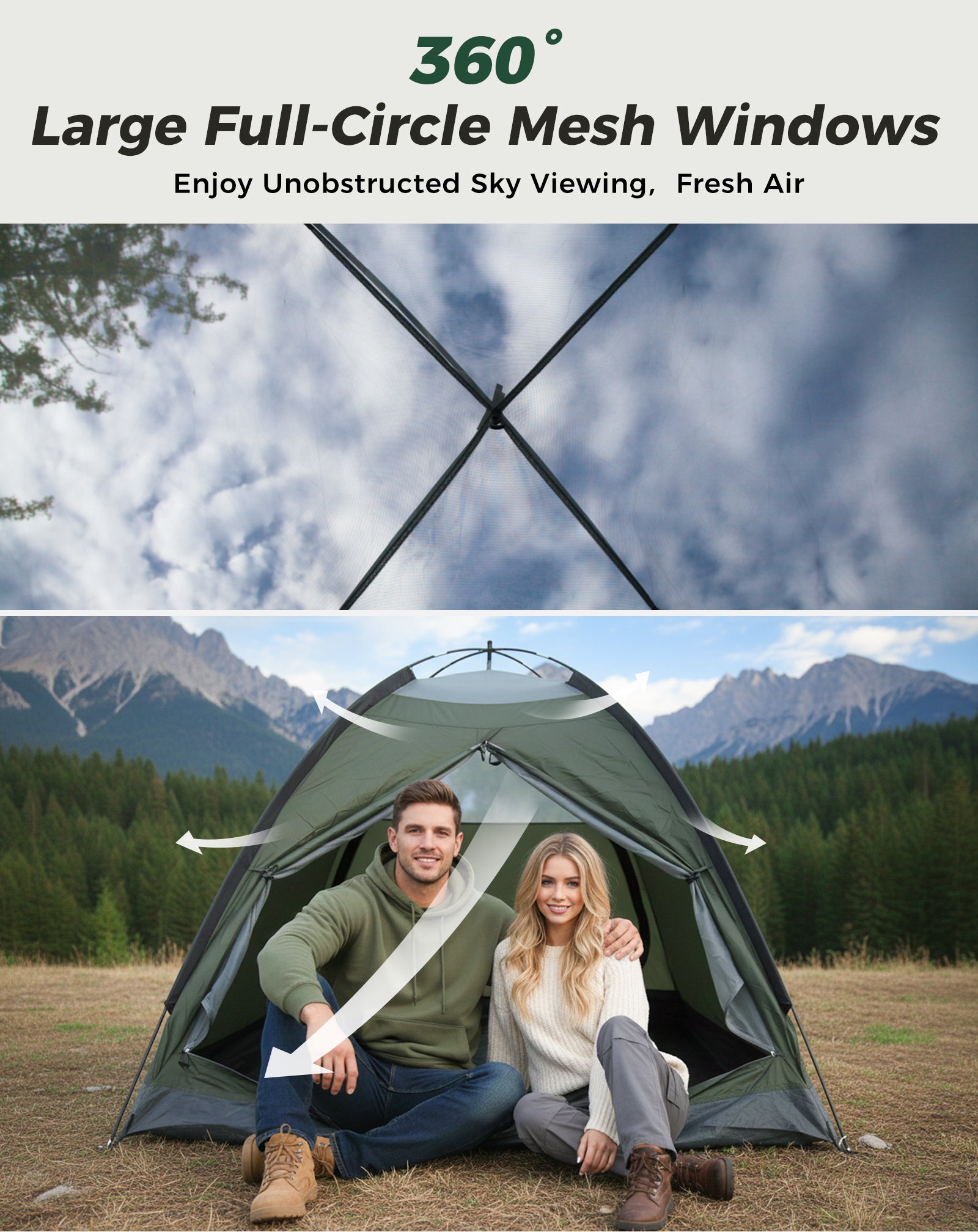 KingCamp Lightweight 2-Person Backpacking Tent