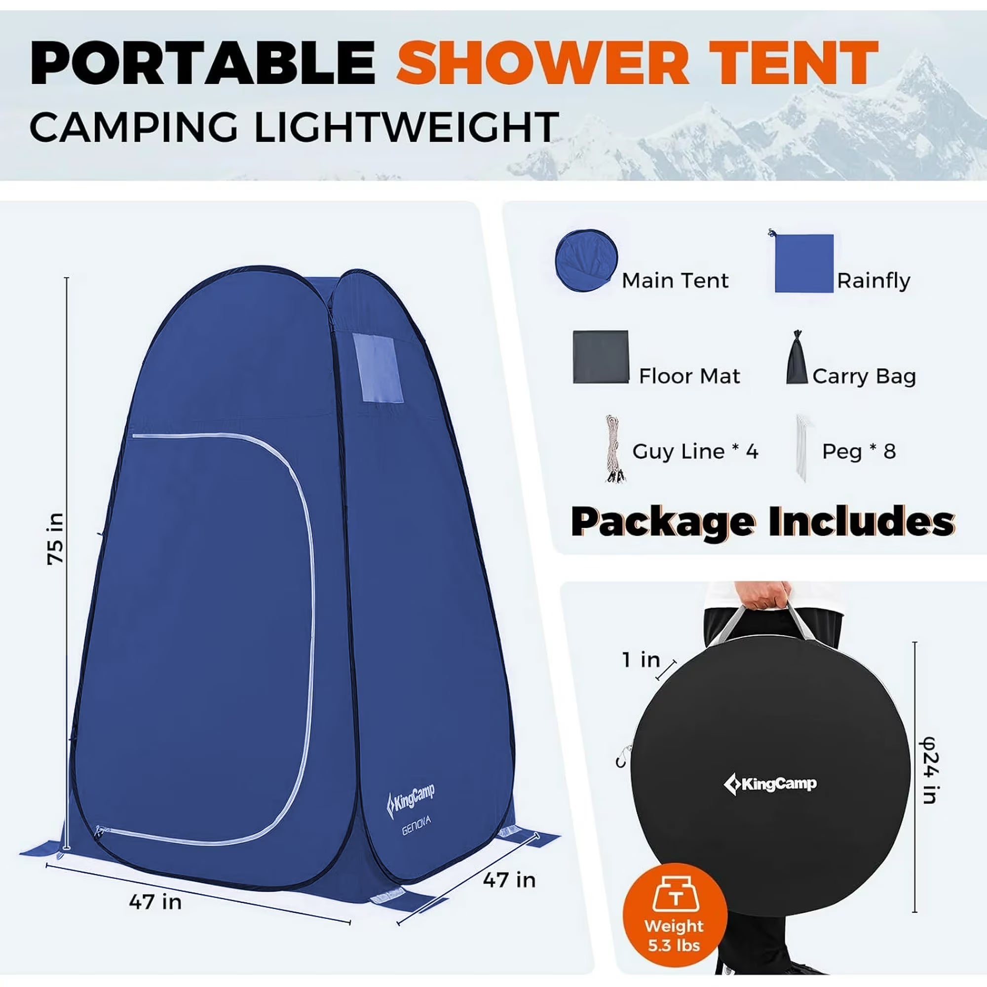 KingCamp Outdoor Portable Pop up Tent