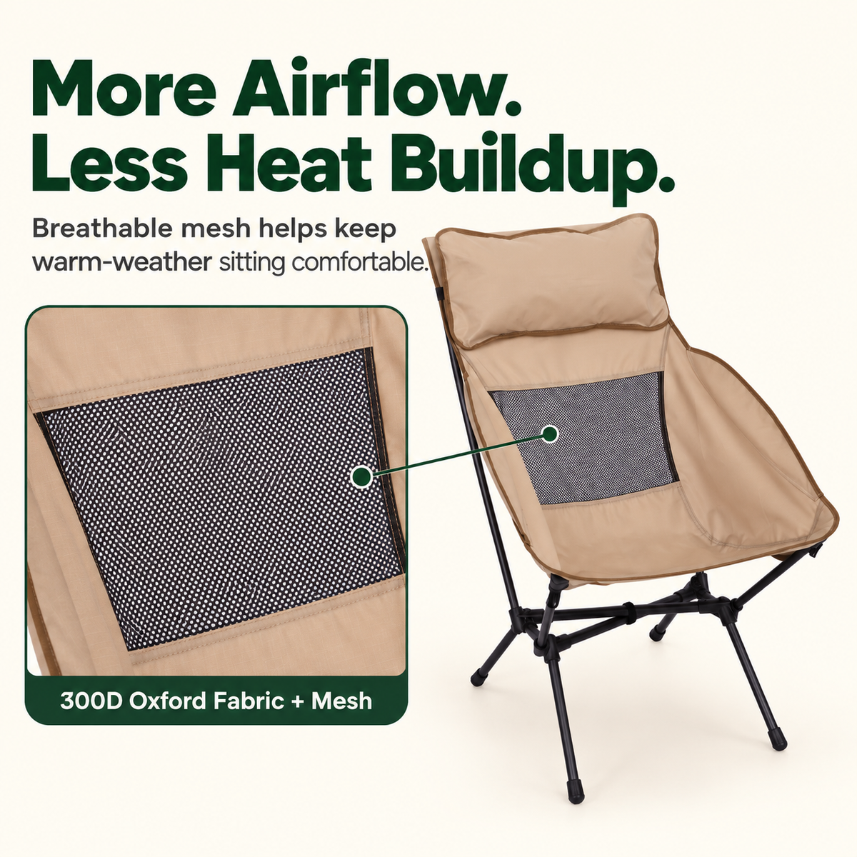 KingCamp BALSA C10 Lightweight High-Back Aluminum Chair