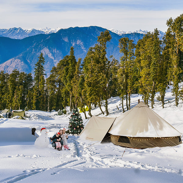 winter camping Glamping KingCamp family camping gear