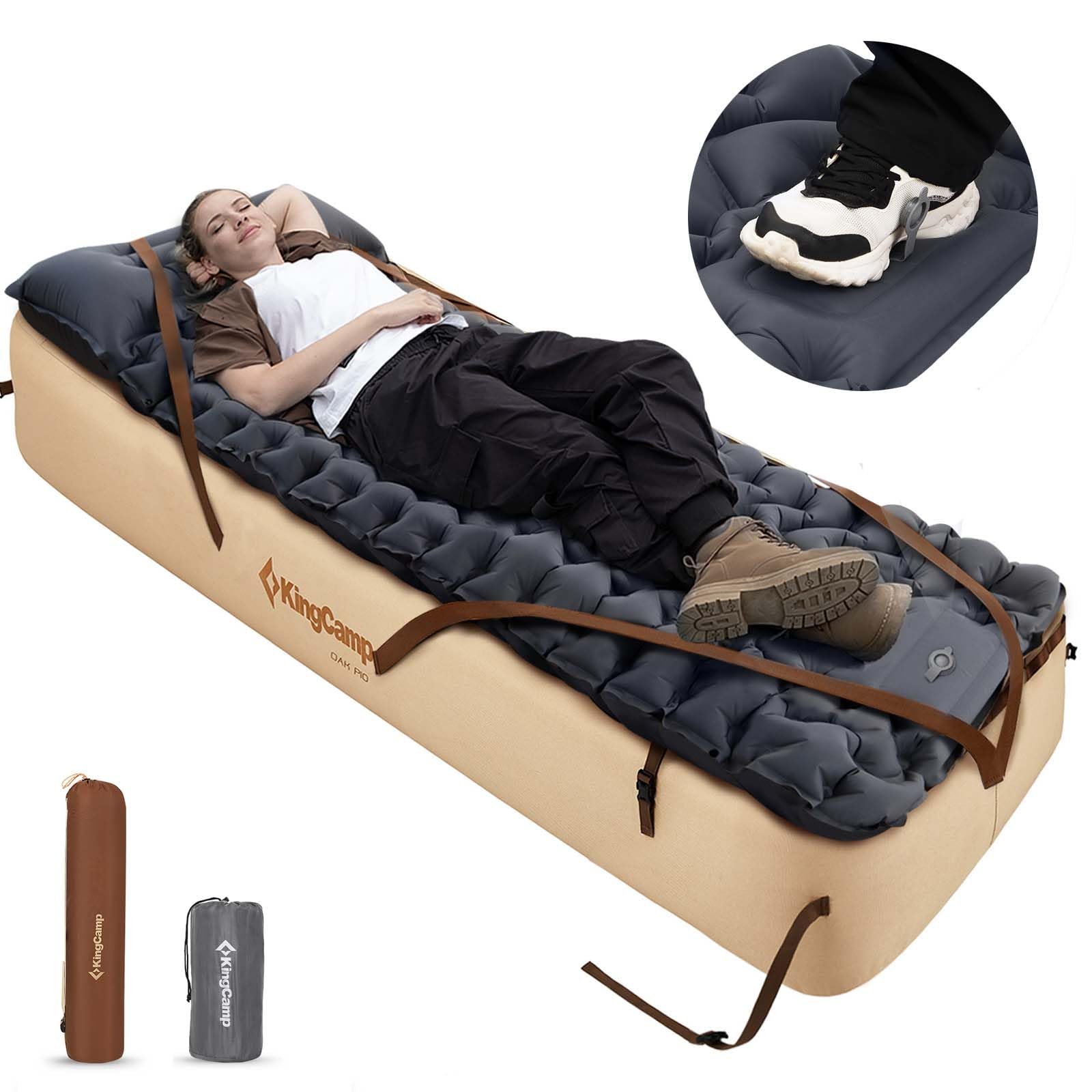 beds camping beds KingCamp OAK P10 Camping Air Bed Frame with Inflatable Backpacking Pad