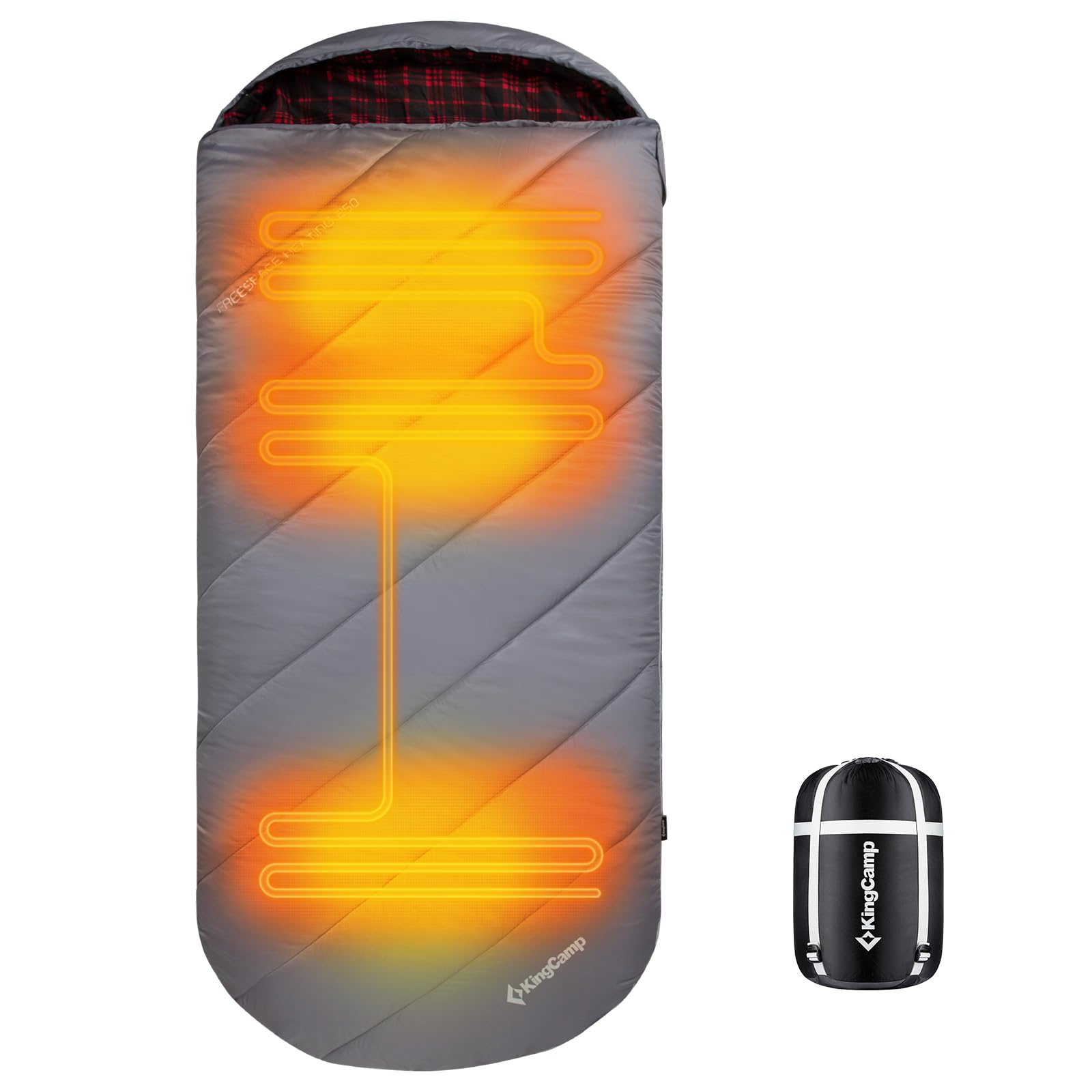 KingCamp FREESPACE 250 Extra Wide Heated Sleeping Bag