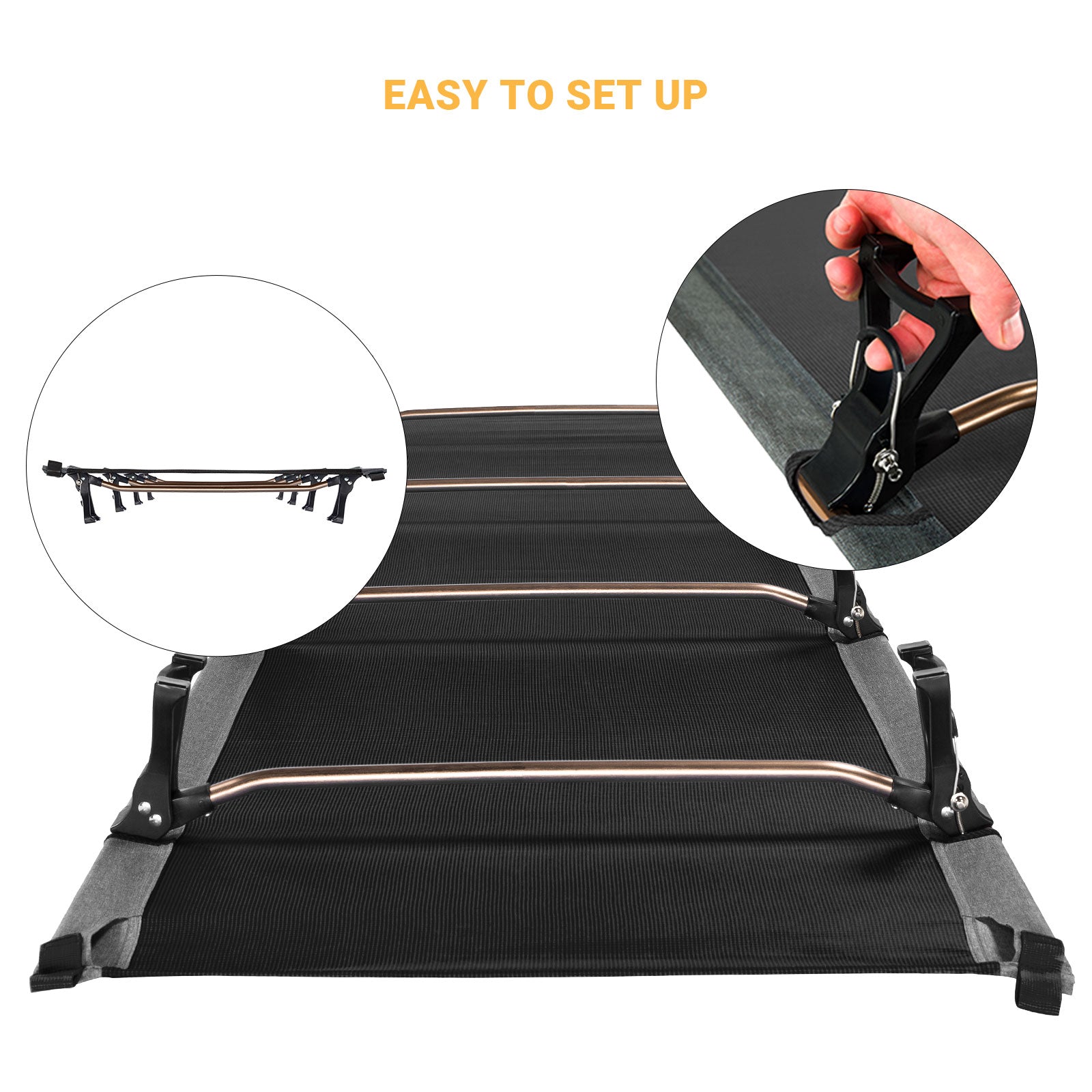 Kingcamp Ultralight Folding Camping Cot | ADI Compasso d'Oro Award 2017