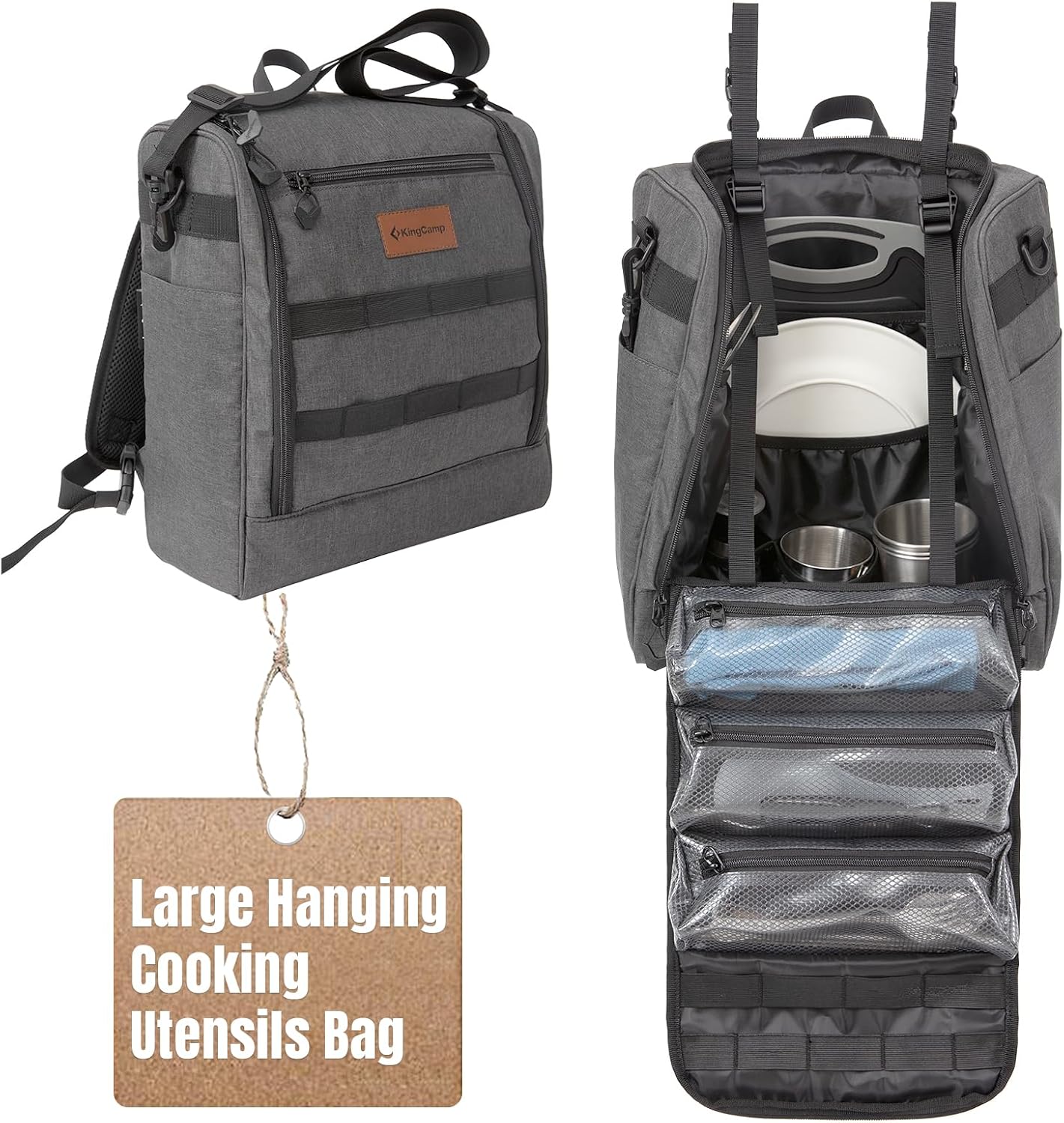 Aazon.co : Chnrong Caping Travel Cooking Utensils Organizer Travel