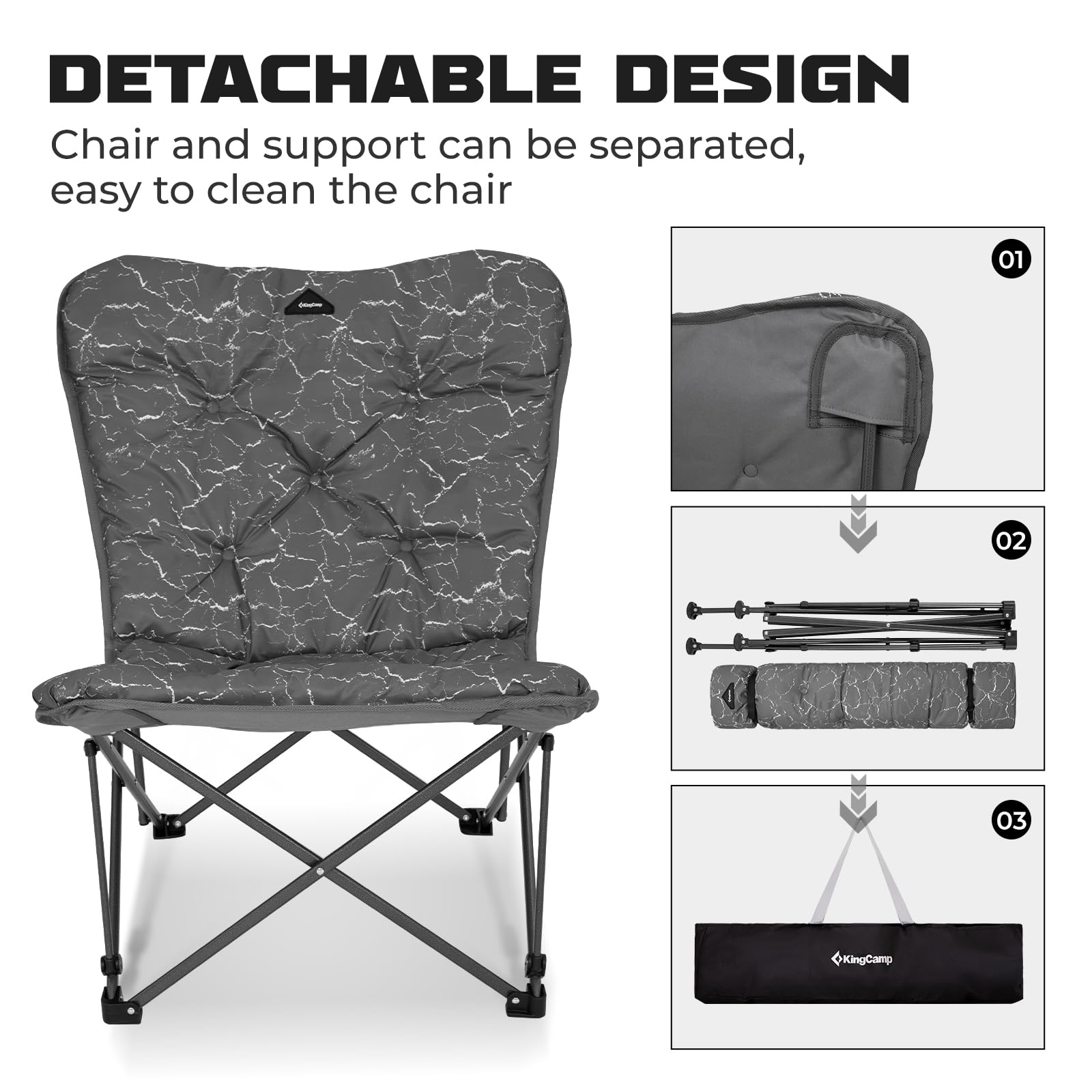 KingCamp LEMON C10 Oversized Padded Butterfly Chair