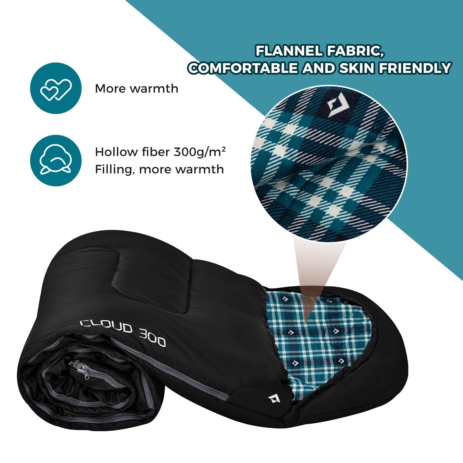 KingCamp Flannel Liner 3 Season Sleeping Bags