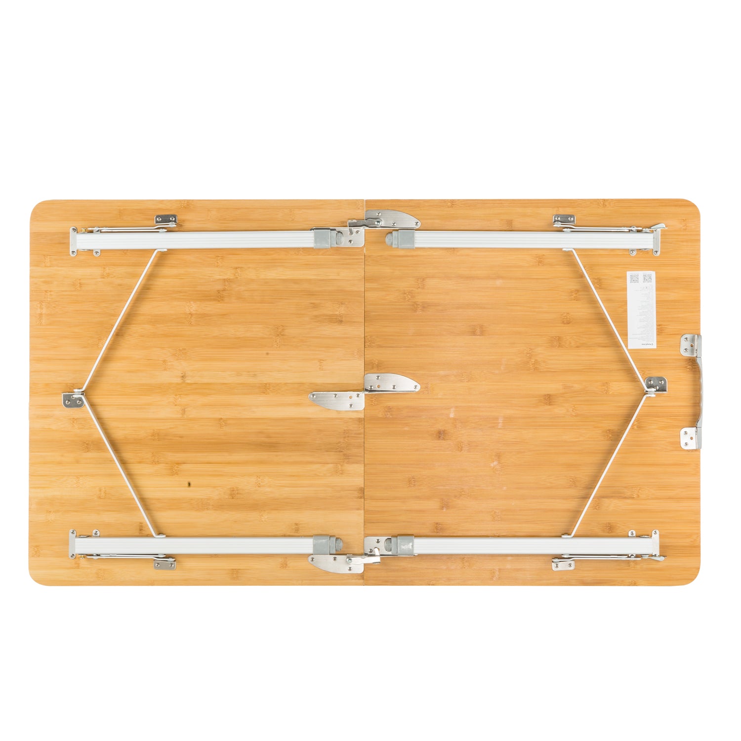 KingCamp 2-Folded 6 People Bamboo Folding Table (47x27)