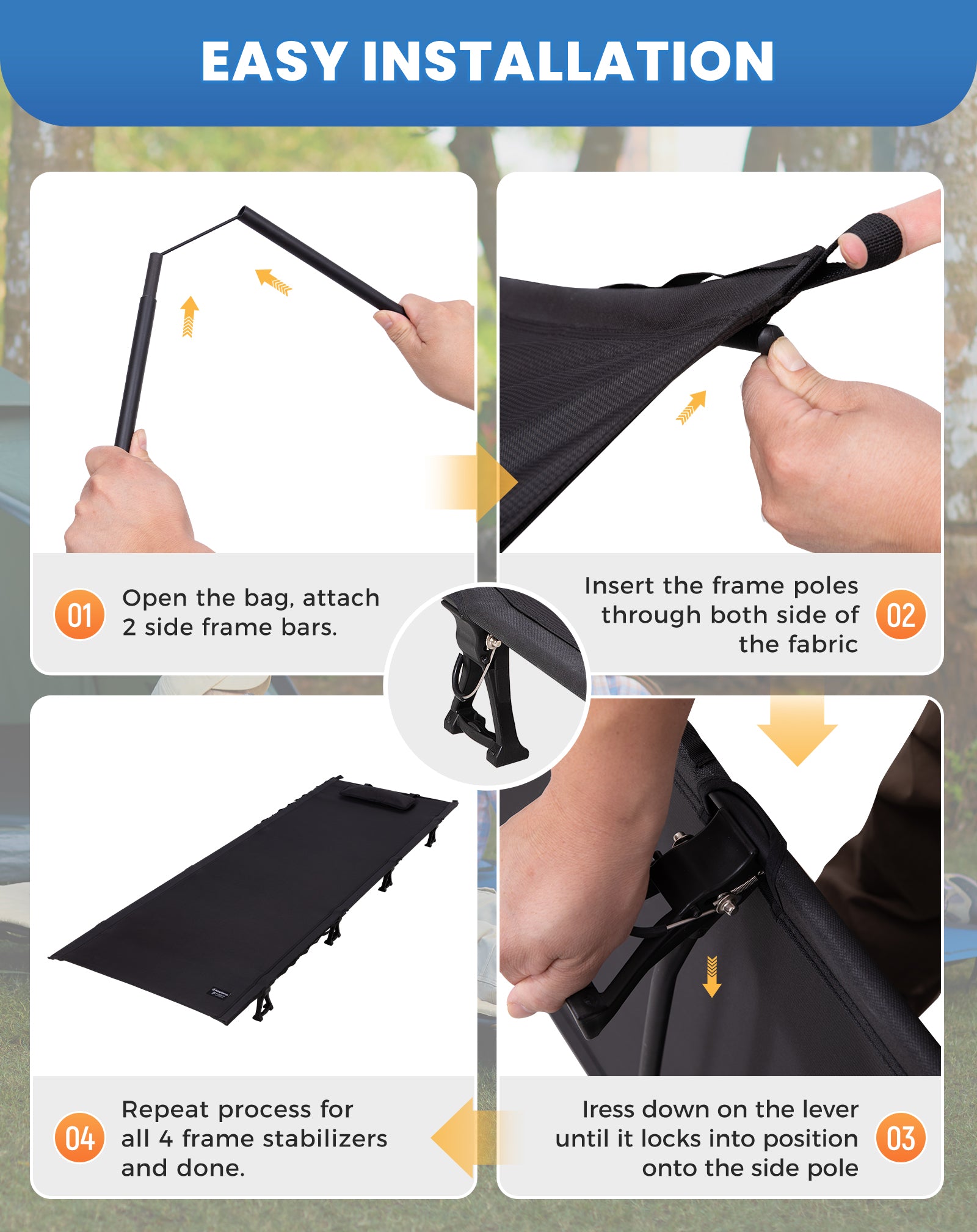 KingCamp Aerlite P20 Ultraligh Camping Cot