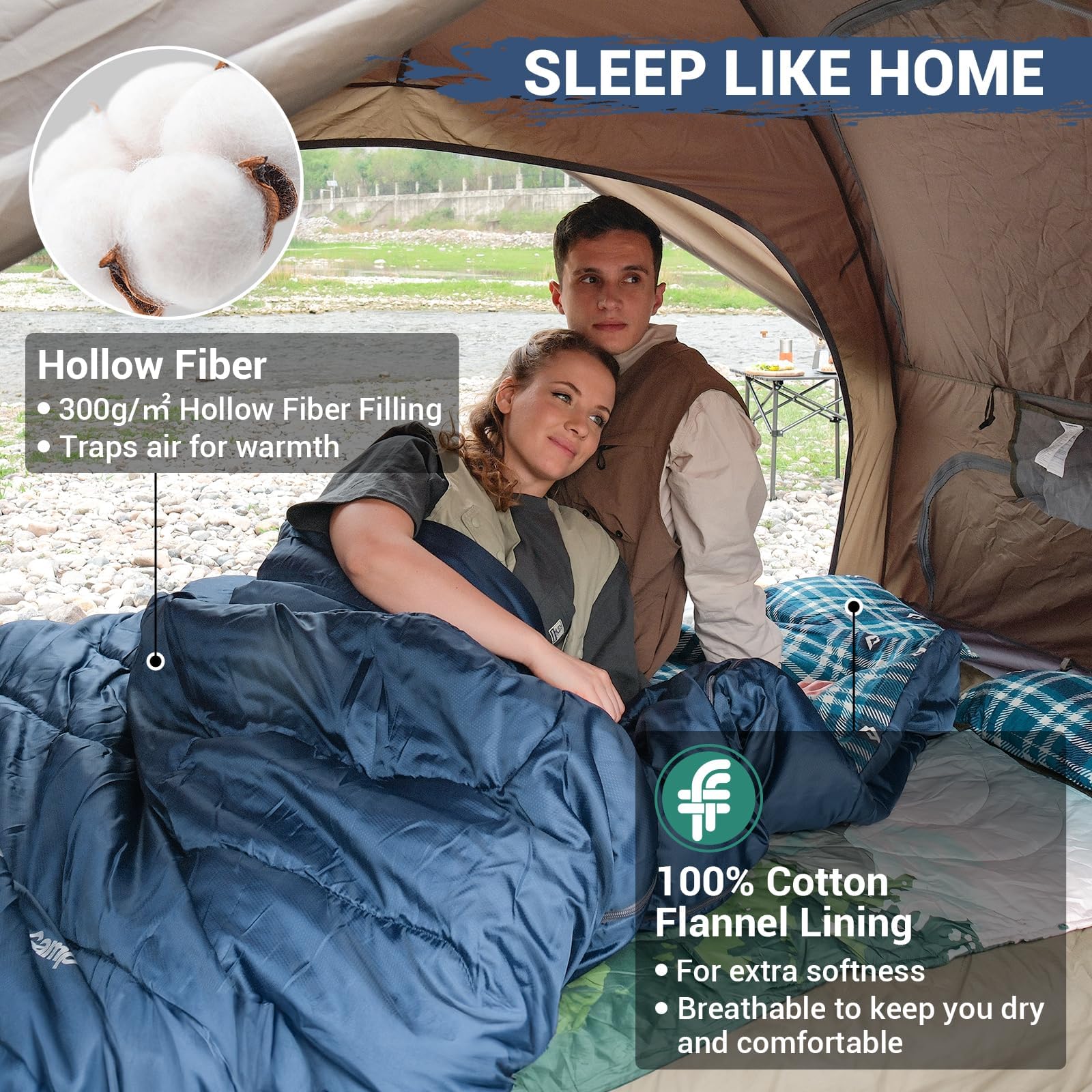 KingCamp 3 Season Double Sleeping Bag