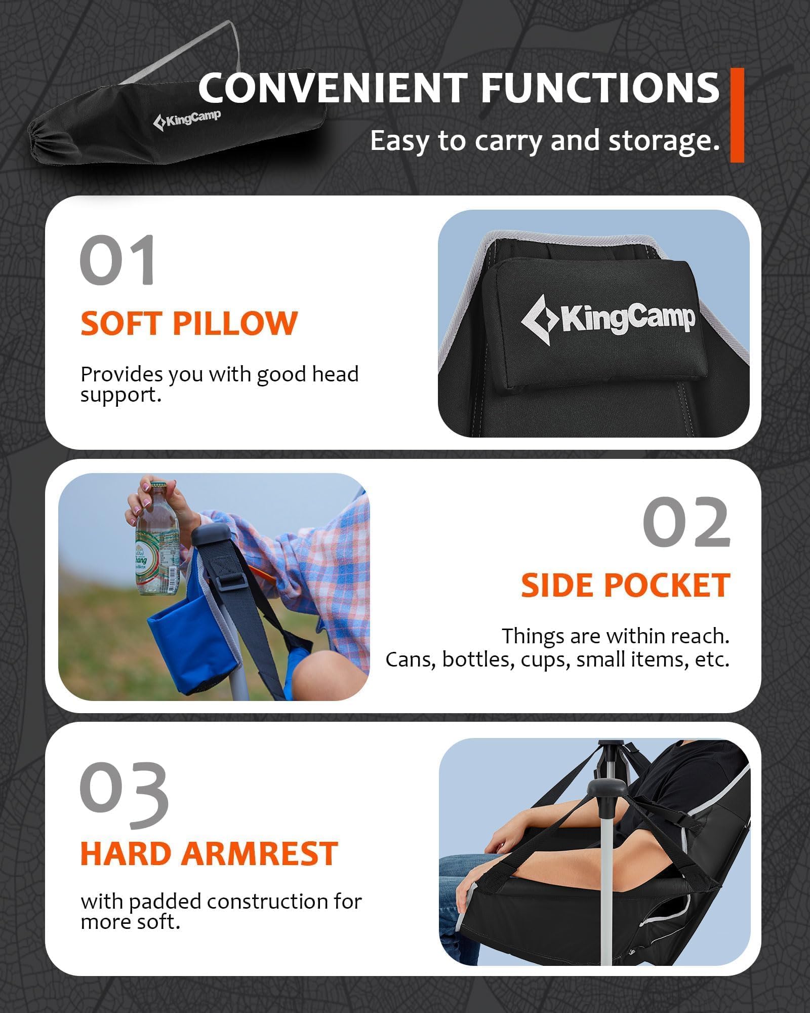 KingCamp Aluminum Alloy Swing Camping Hammock Chair