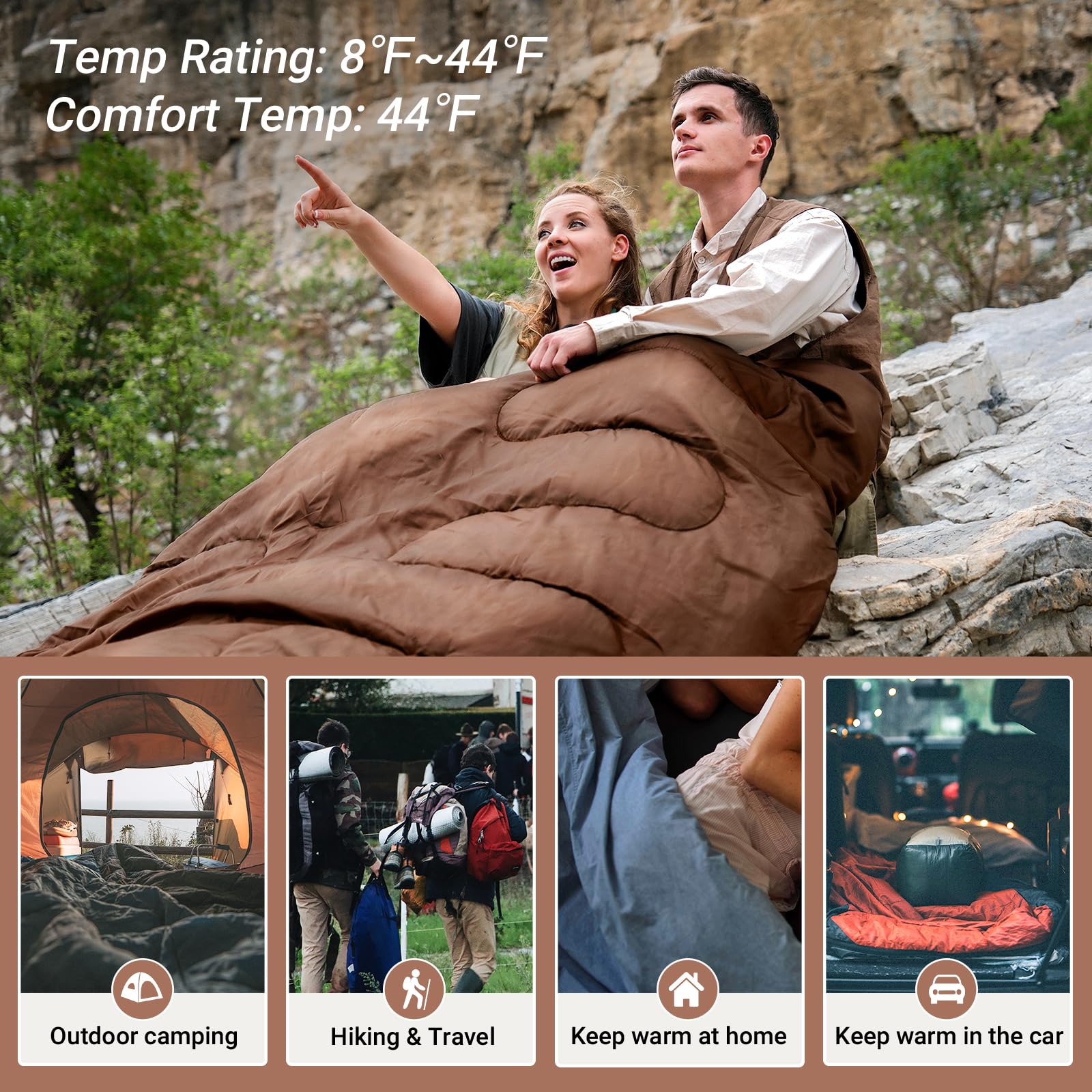KingCamp 3 Season Double Sleeping Bag