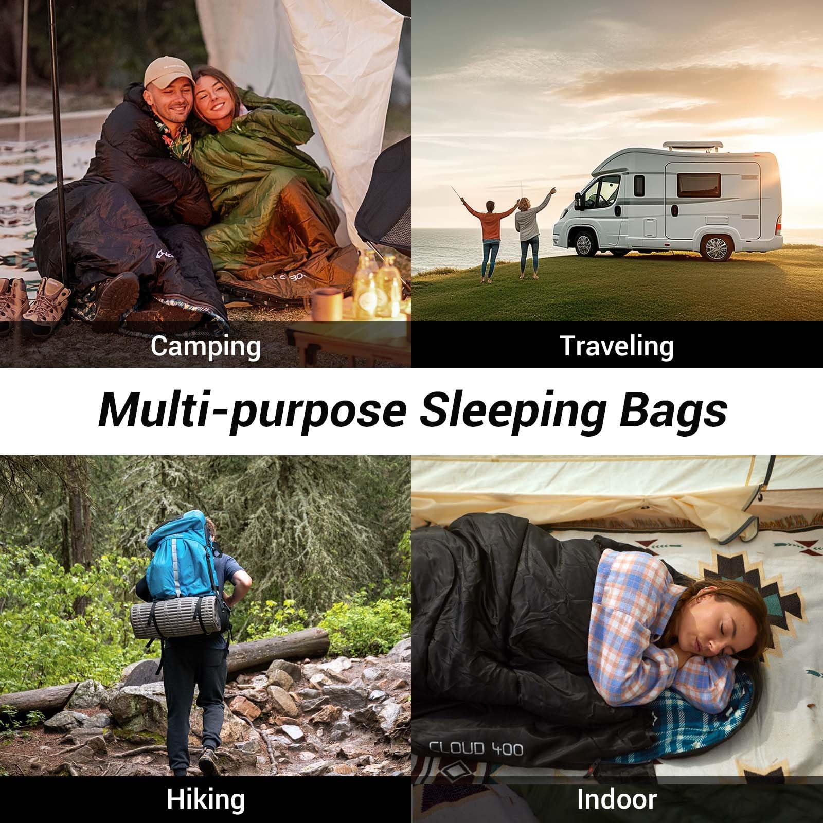 KingCamp Flannel Liner 3 Season Sleeping Bags