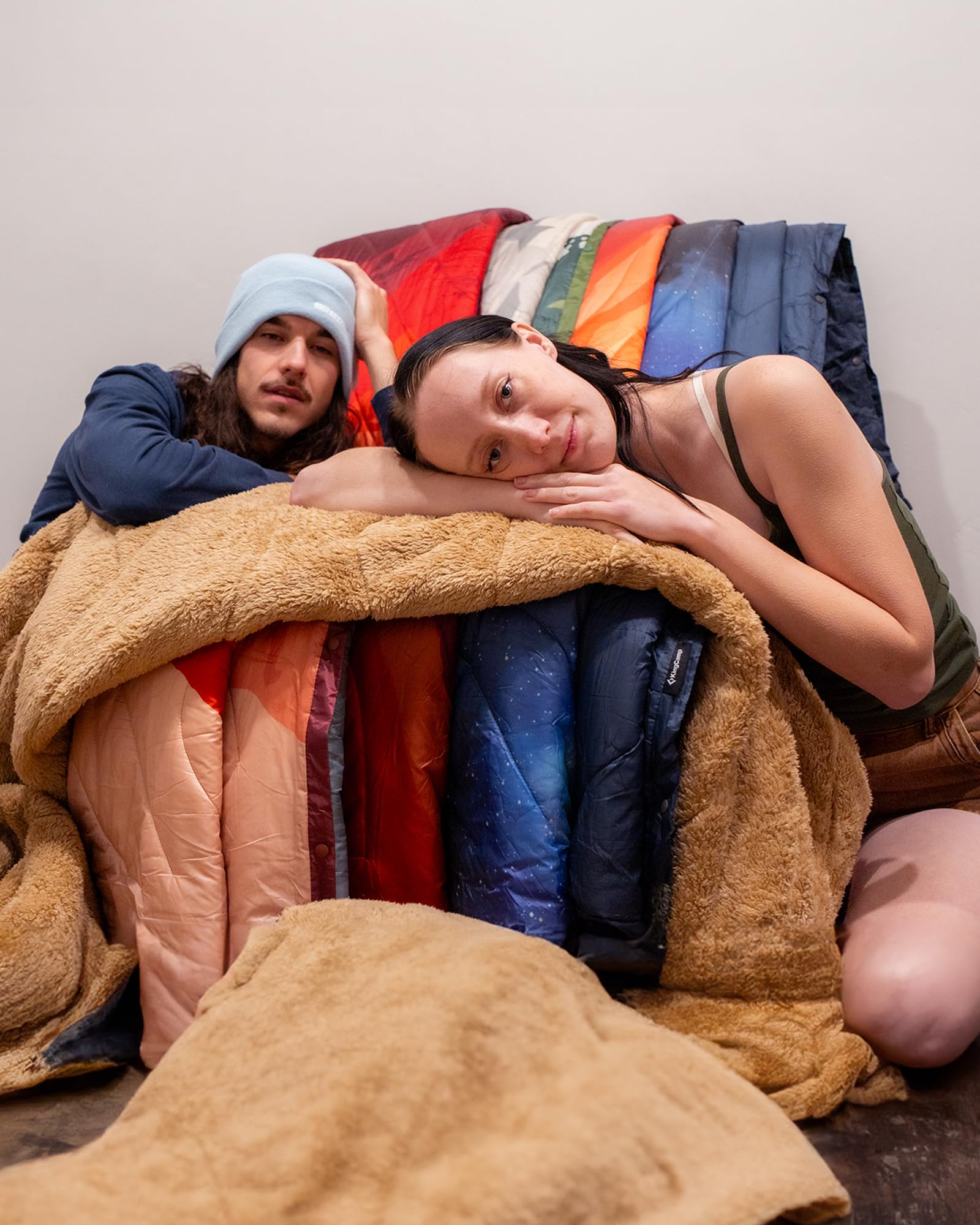 KingCamp Printed Sherpa Fleece Camping Blanket