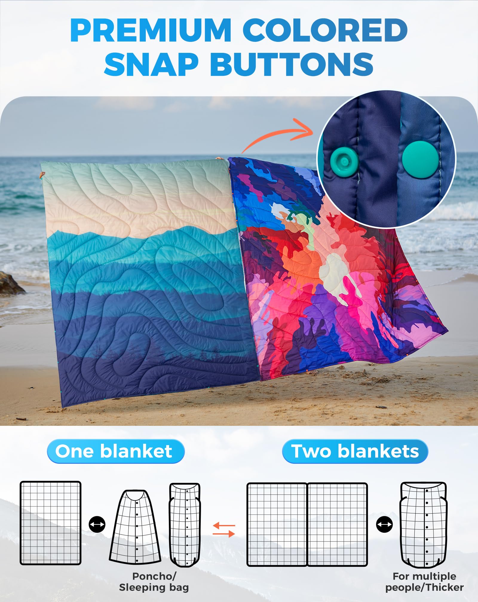 KingCamp BLANKET SMART 150 XL Lightweight Camping Blanket