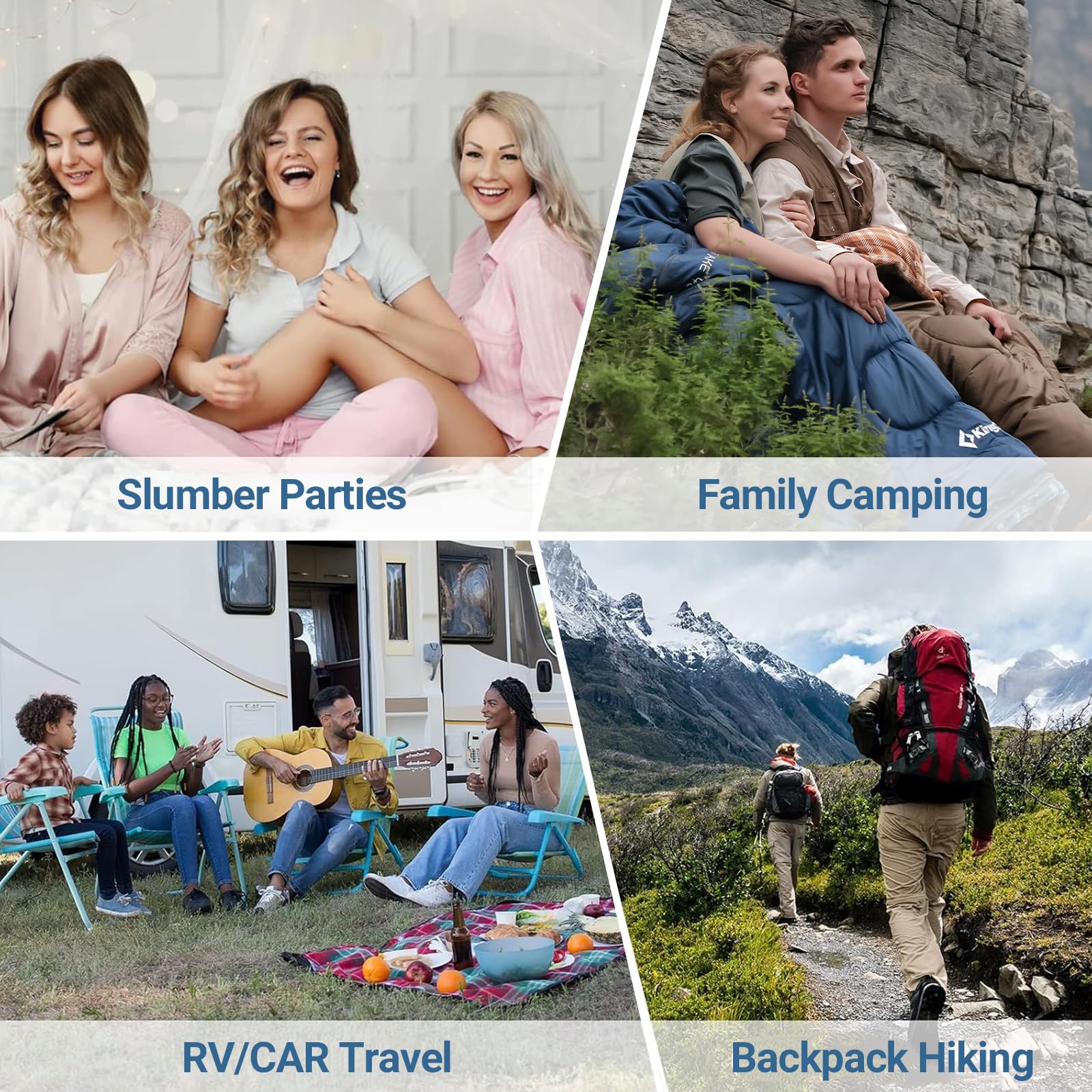 KingCamp Cotton Flannel 3 Season Sleeping Bags