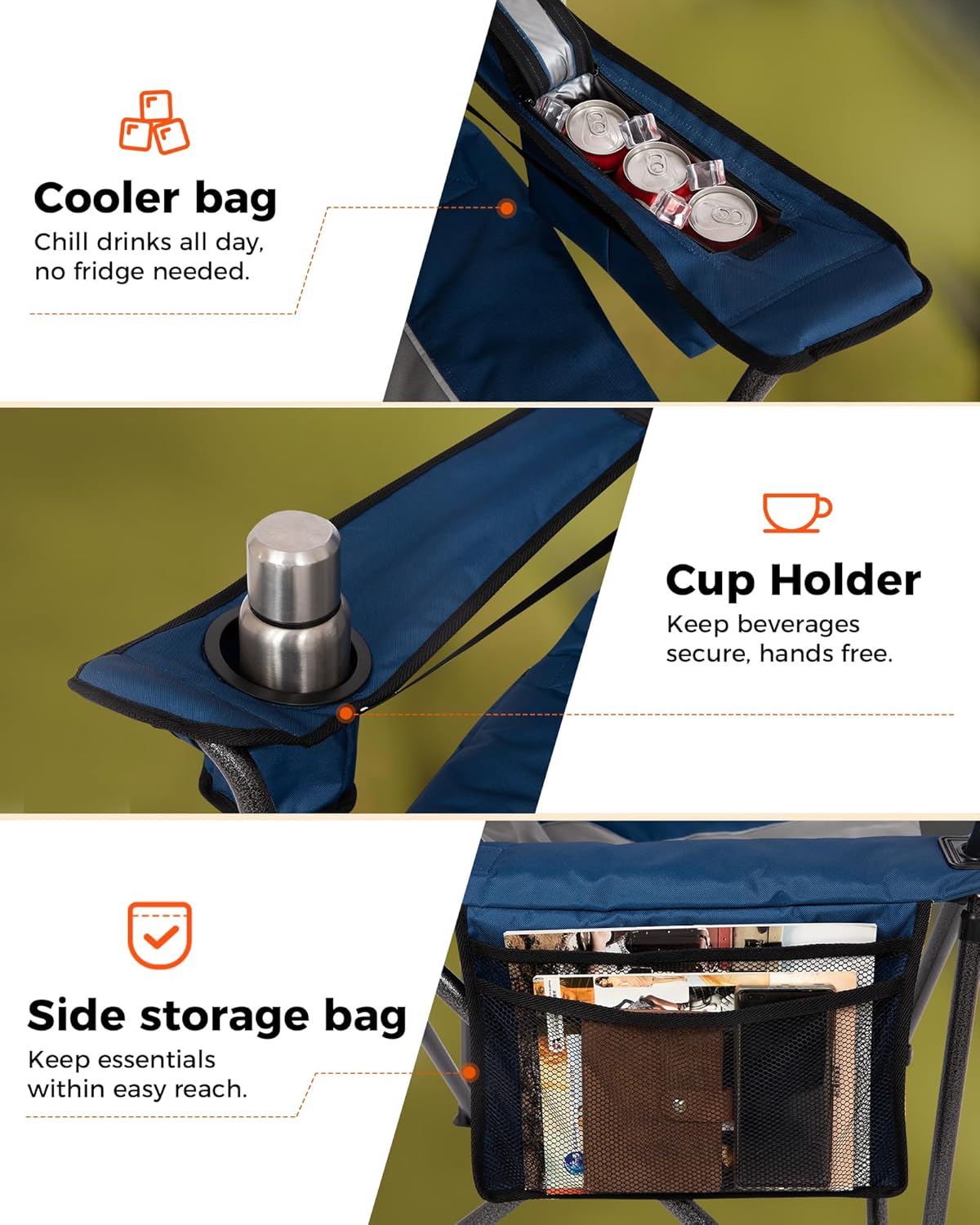 KingCamp JUNIPER C10 Adjustable Armchair with Lumbar Support