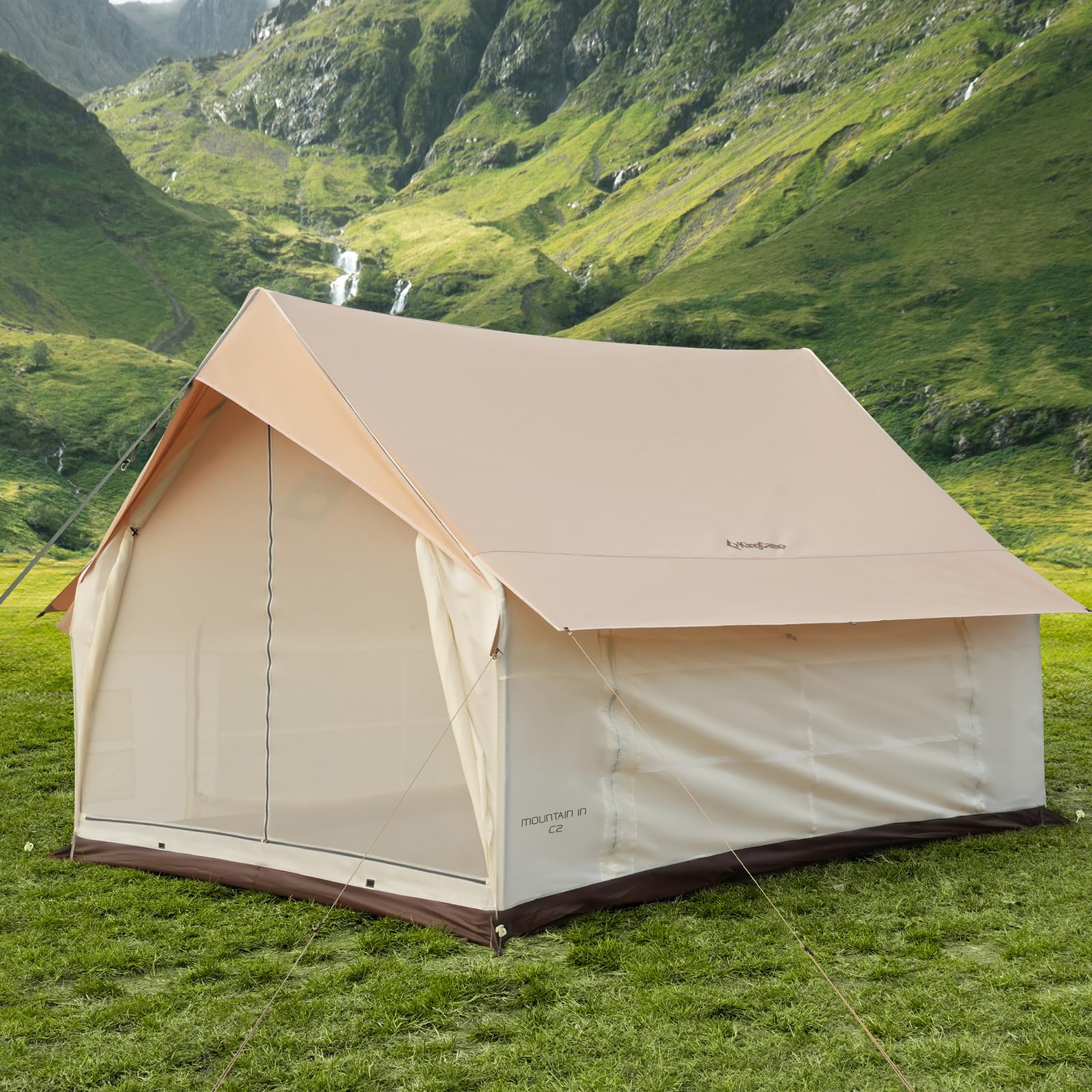 KingCamp MOUNTAIN IN C2 Cabin Tent with Stove Jack