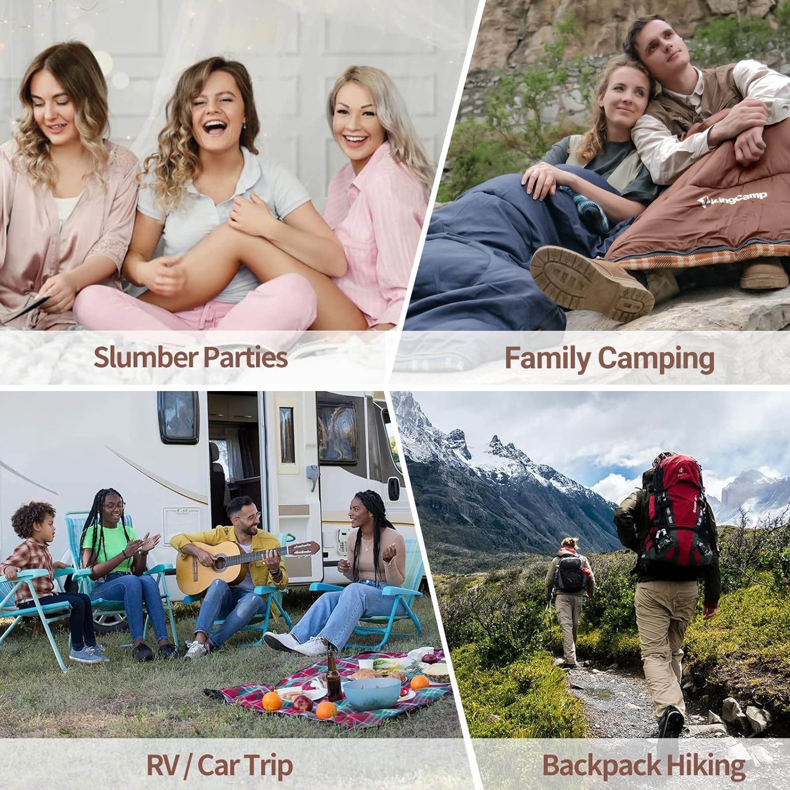 KingCamp Cotton Flannel 3 Season Sleeping Bags