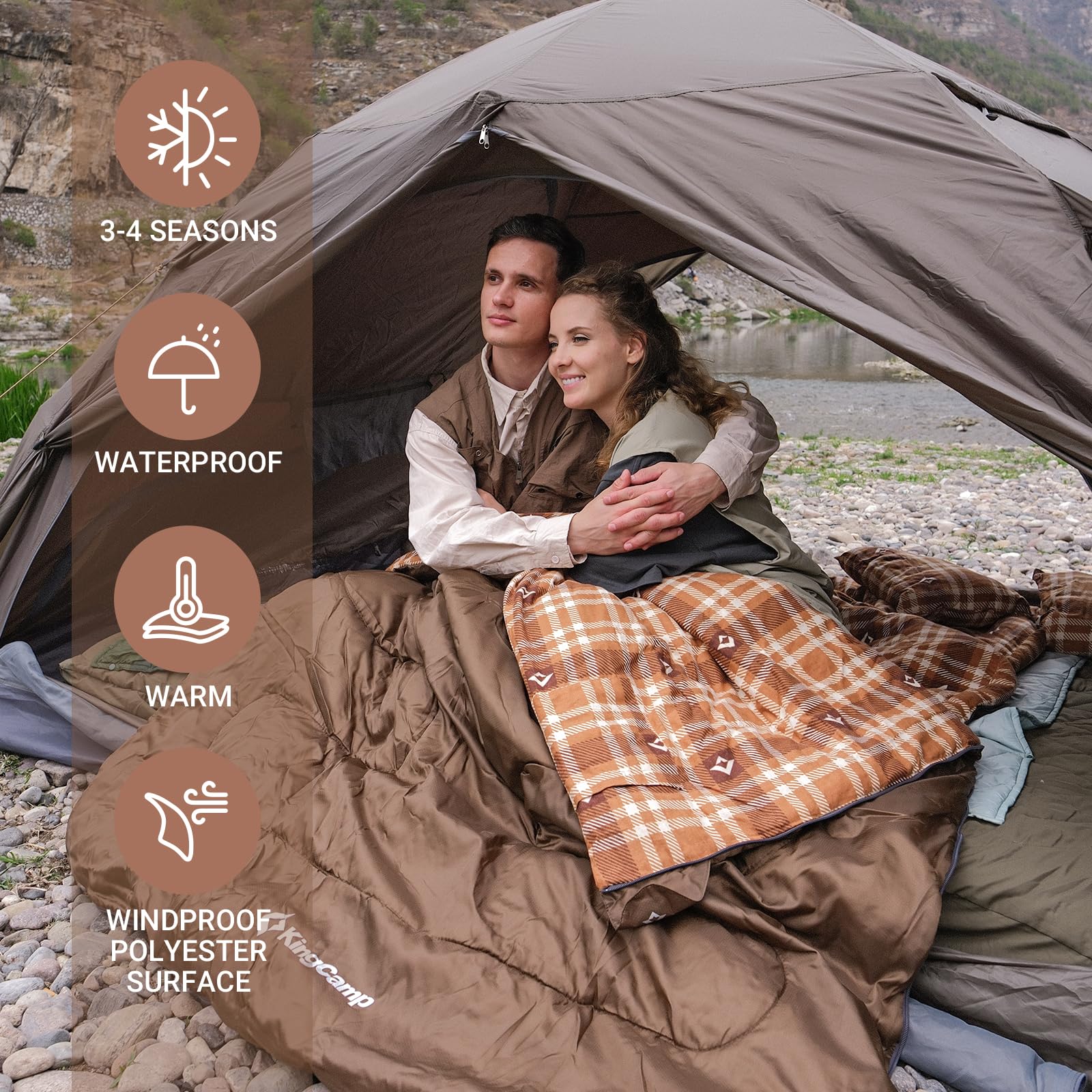KingCamp 3 Season Double Sleeping Bag