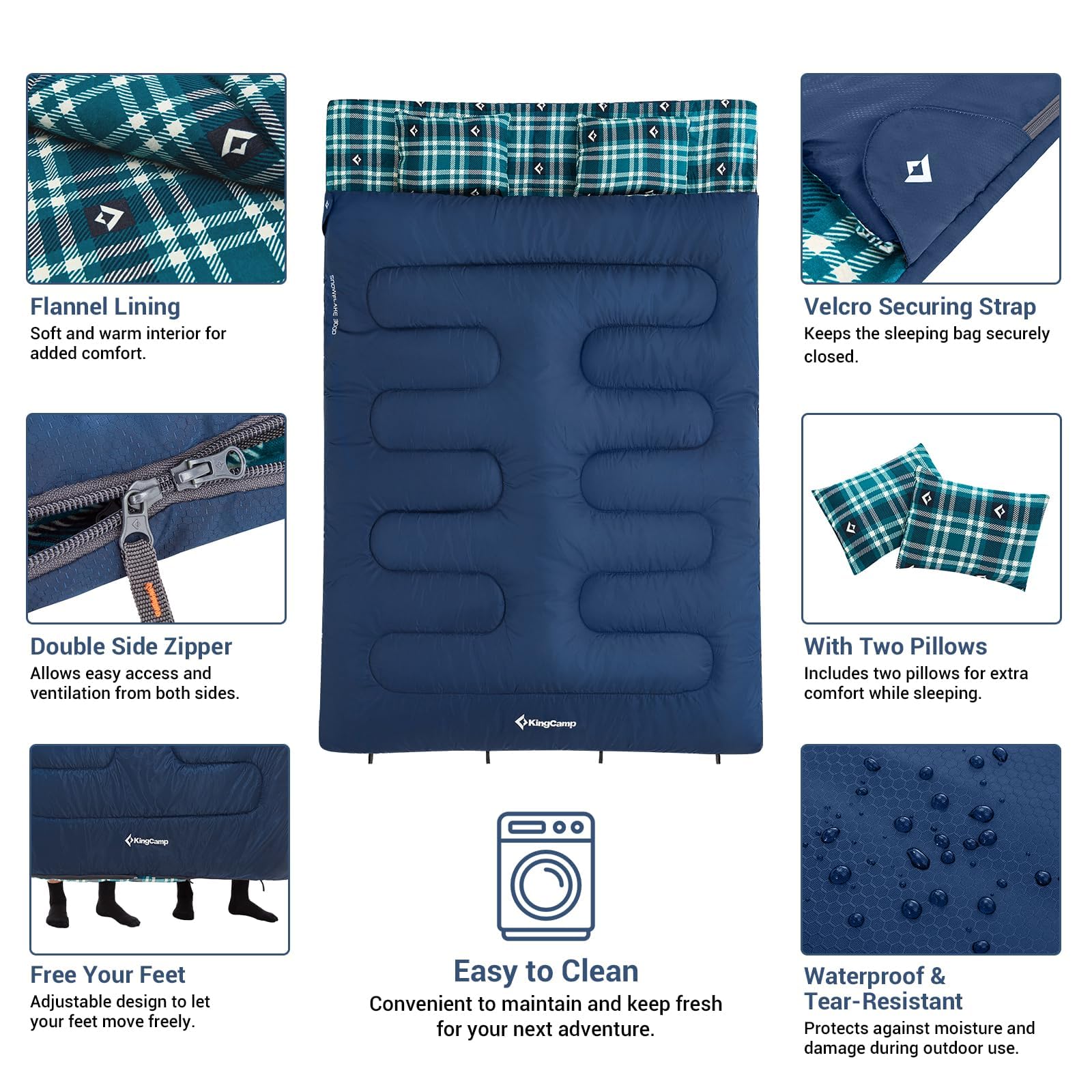 KingCamp 3 Season Double Sleeping Bag
