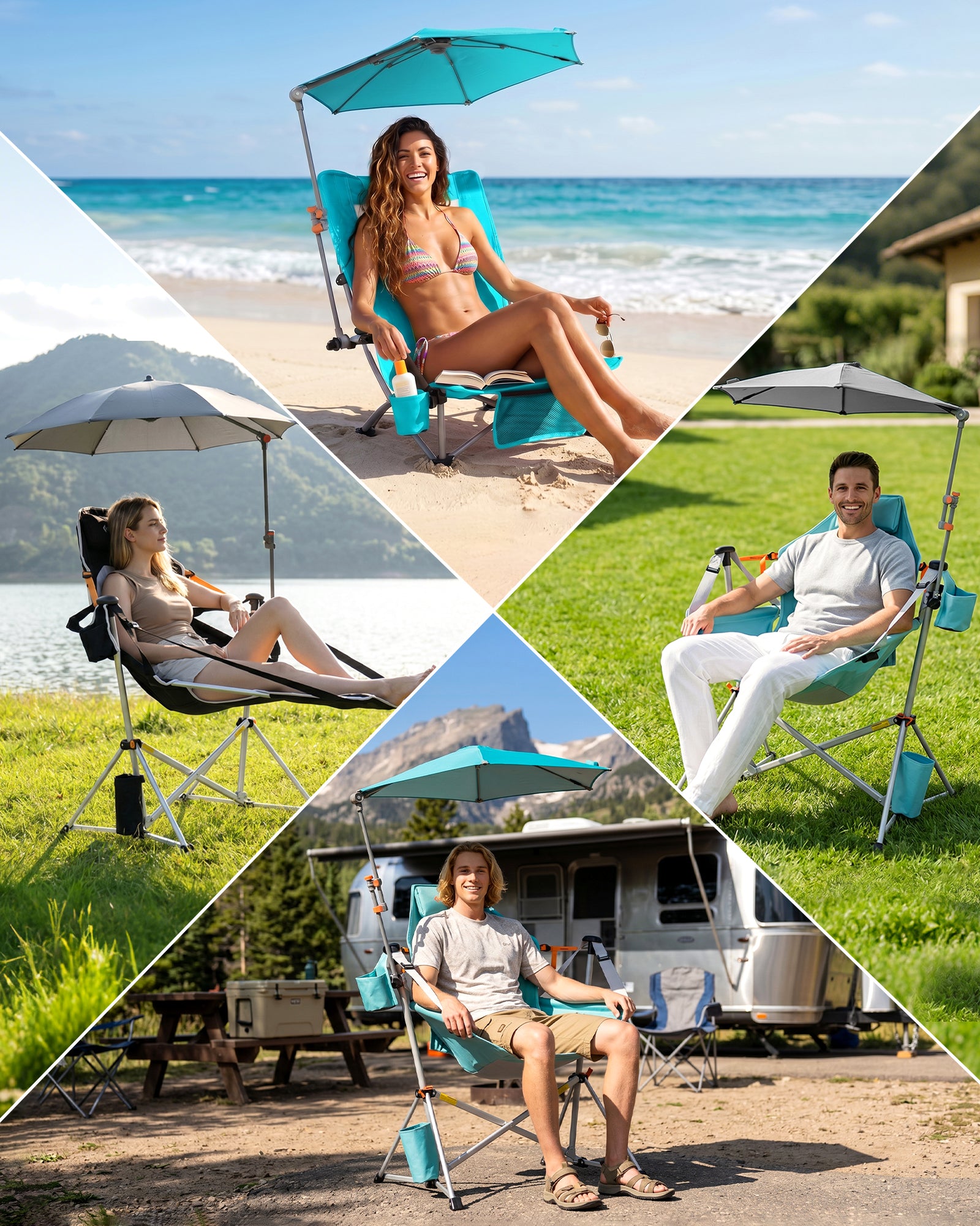 HoverShade Portable 360° Adjustable Clip-on Umbrella