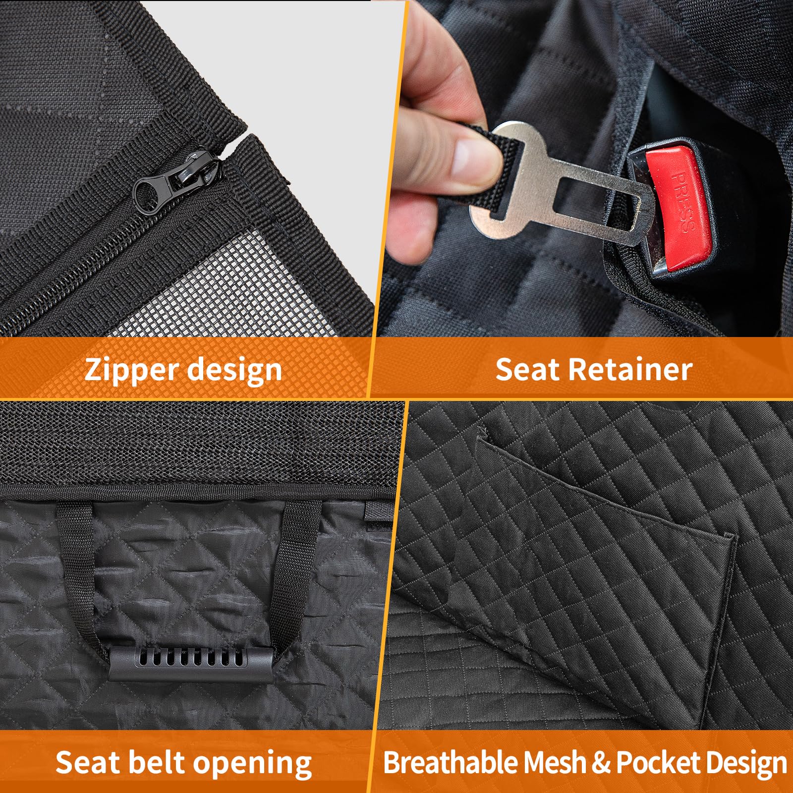 KingCamp Hard Bottom Dog Car Seat Cover