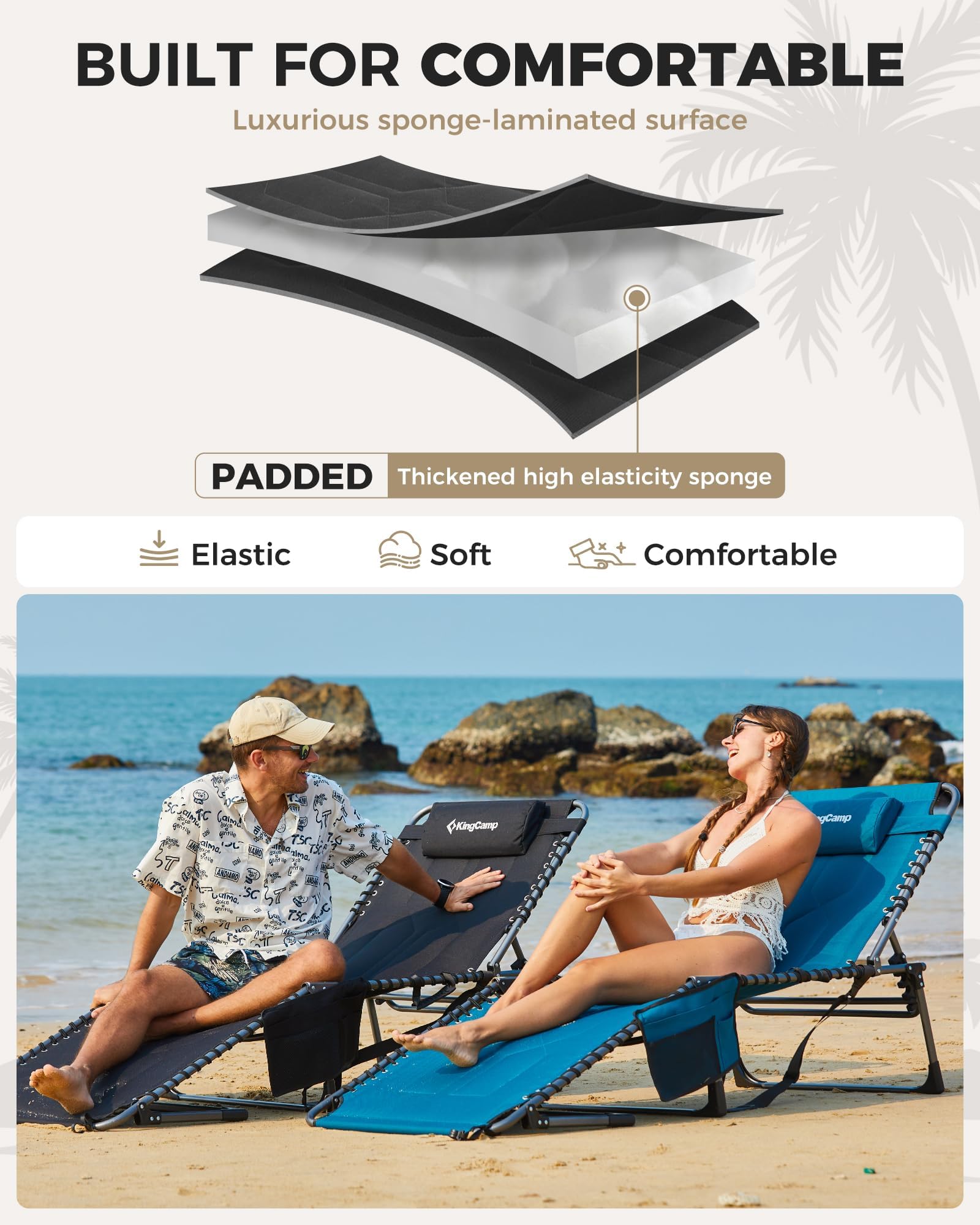 KingCamp MAGNOLIA B20 Folding Oversized Lounge Chair