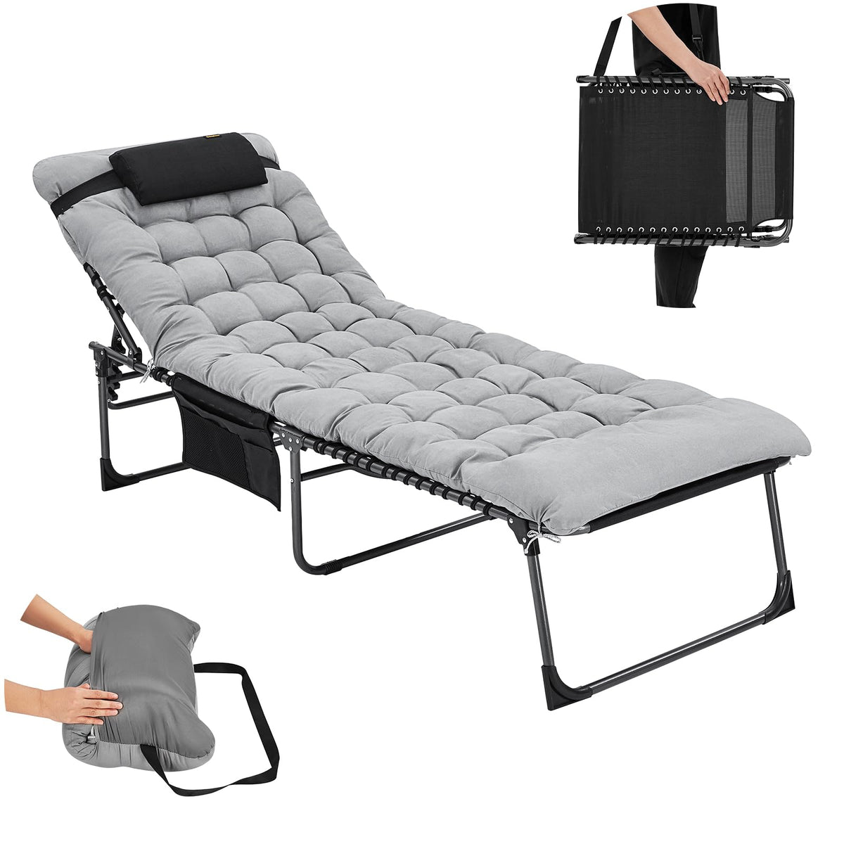 KingCamp Widen 3folding Lounge Chair and Cushion Set KingCamp Outdoors