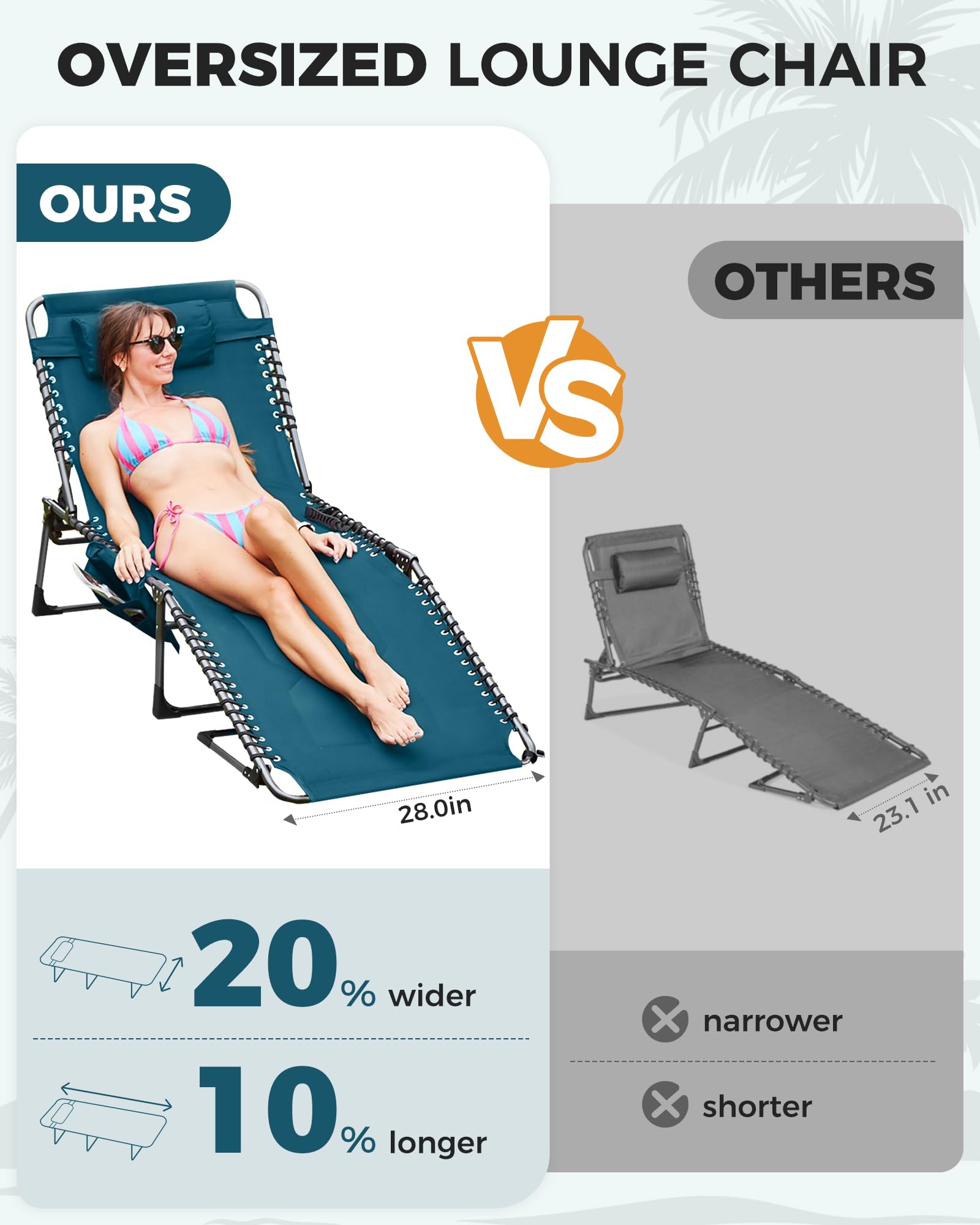 KingCamp MAGNOLIA B20 Folding Oversized Lounge Chair