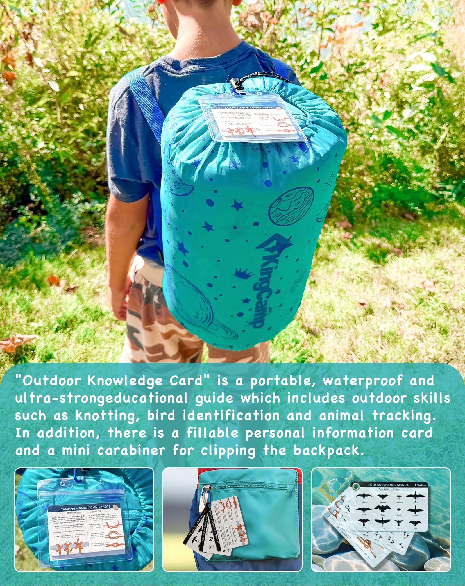 KingCamp Galaxy Zoo C 300 Kids Sleeping Bag – Adjustable Length