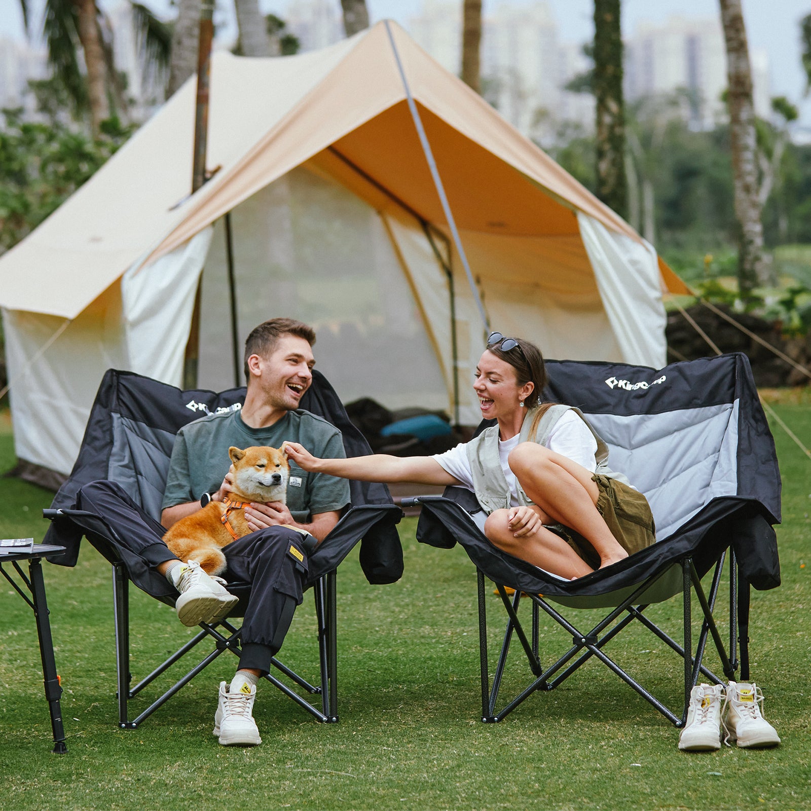 KingCamp CANNA C10 PLUS Oversized Padded Camping Chair