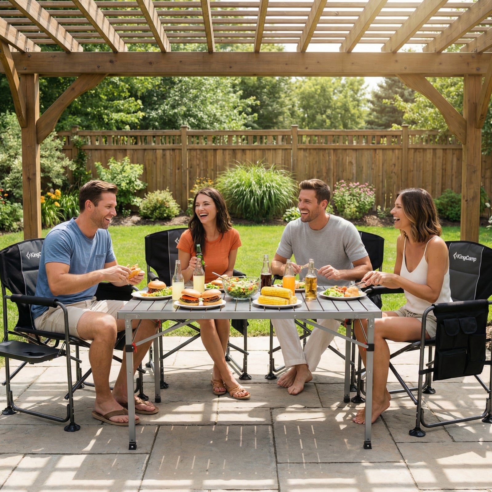 KingCamp GRANITE C10 PLUS Adjustable Folding Aluminum Table