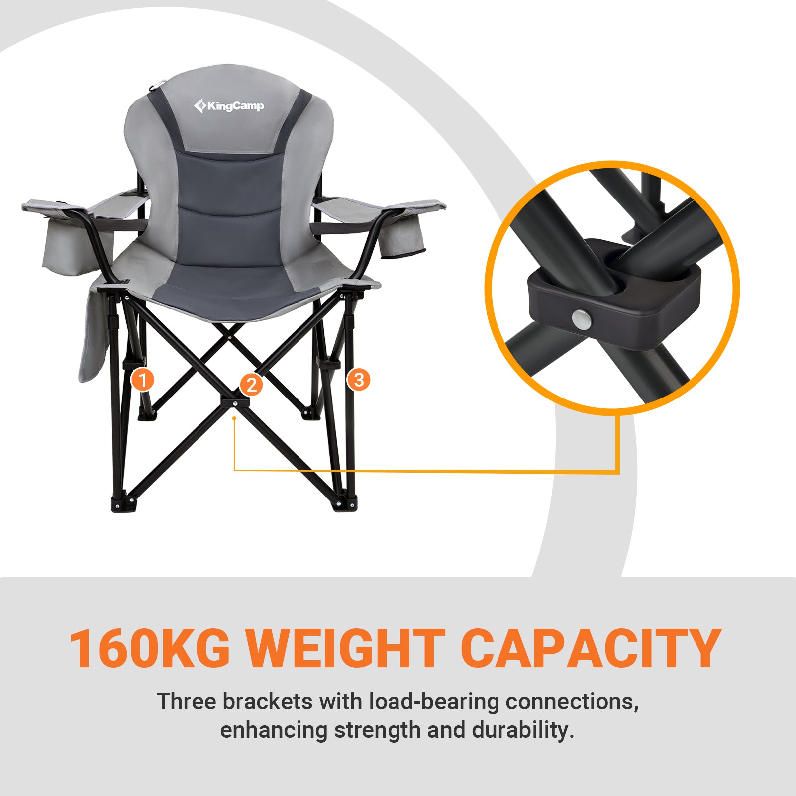 KingCamp Lumbar Support Oversized Camping Chair