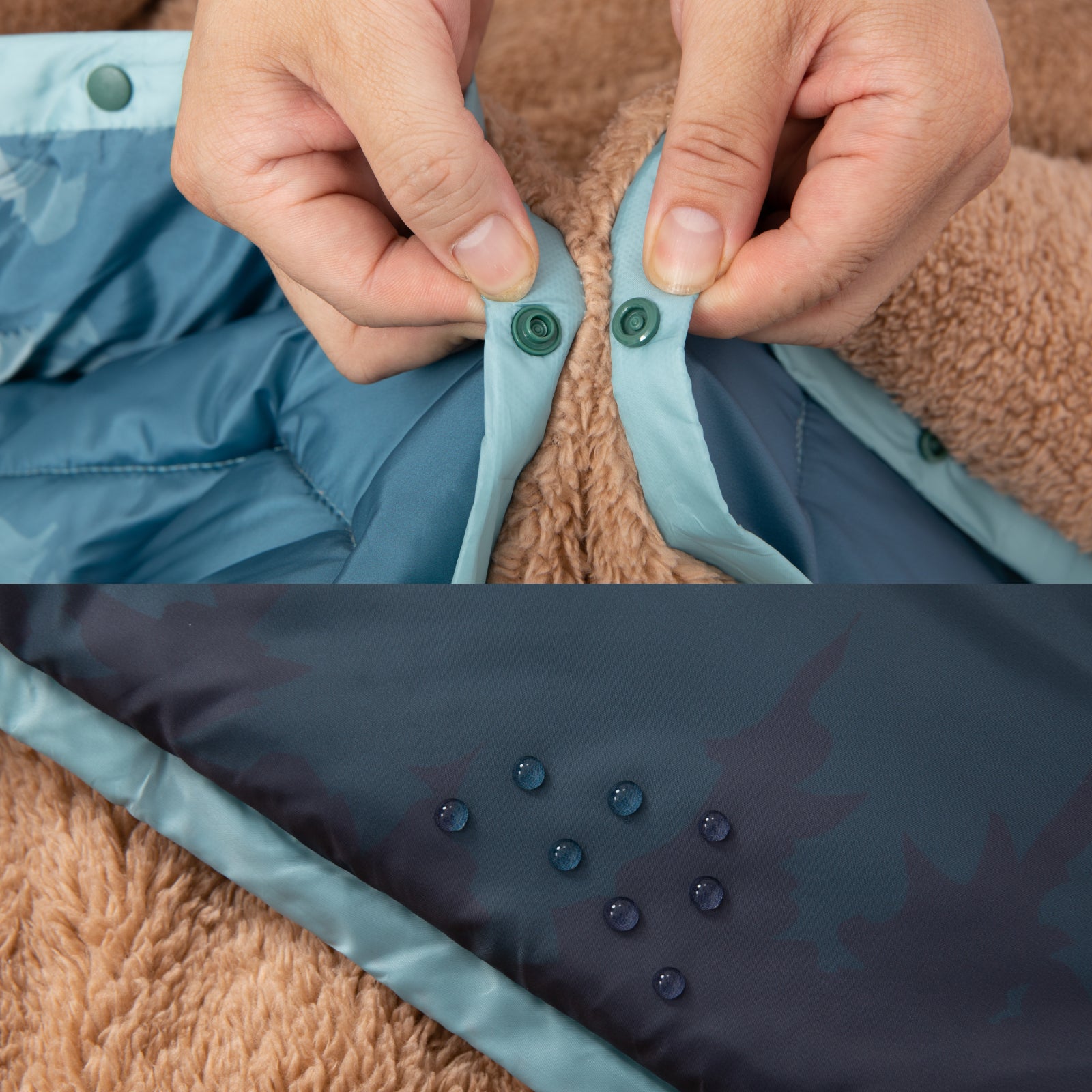 KingCamp Printed Sherpa Fleece Camping Blanket