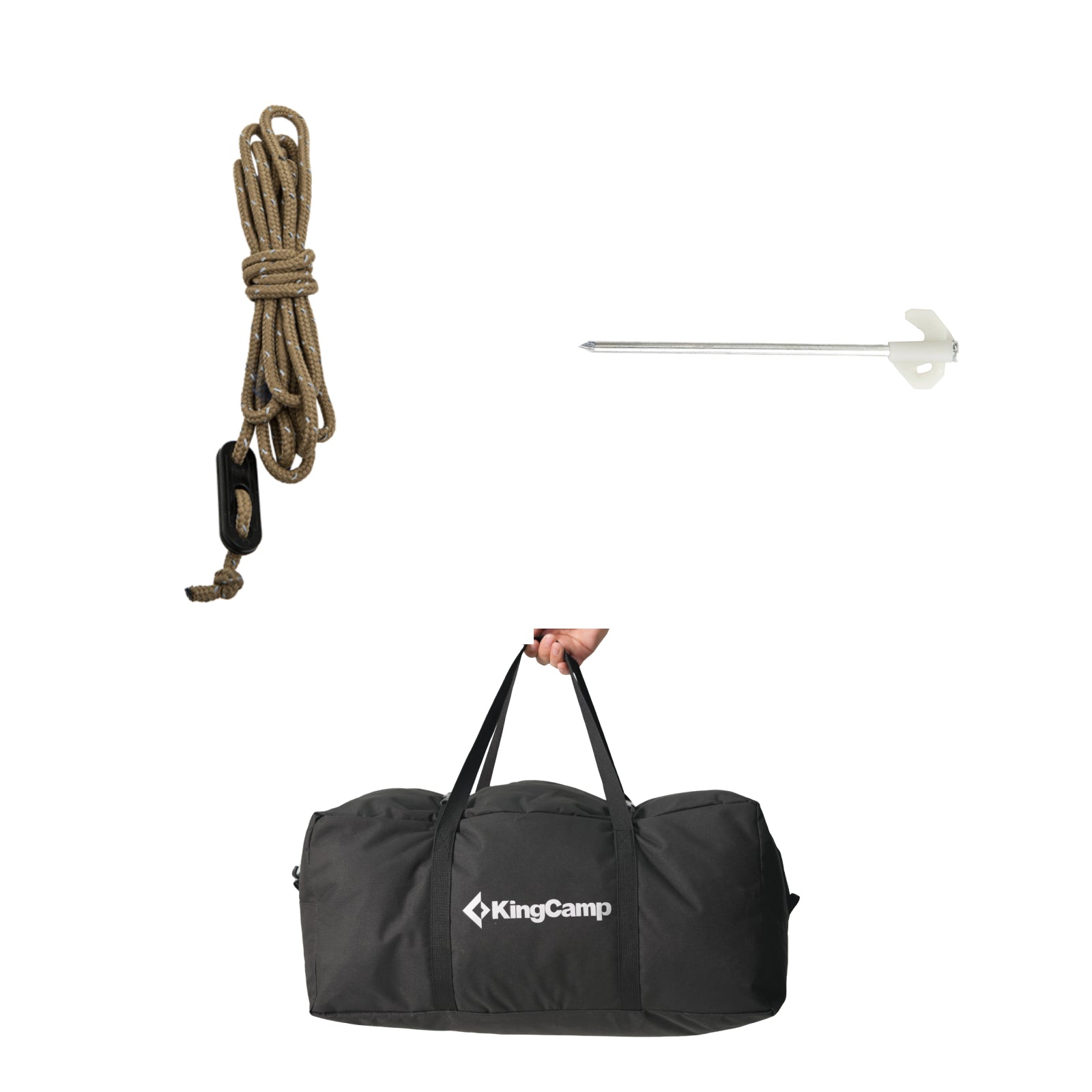 KingCamp MOUNTAIN IN C2 Cabin Tent with Stove Jack