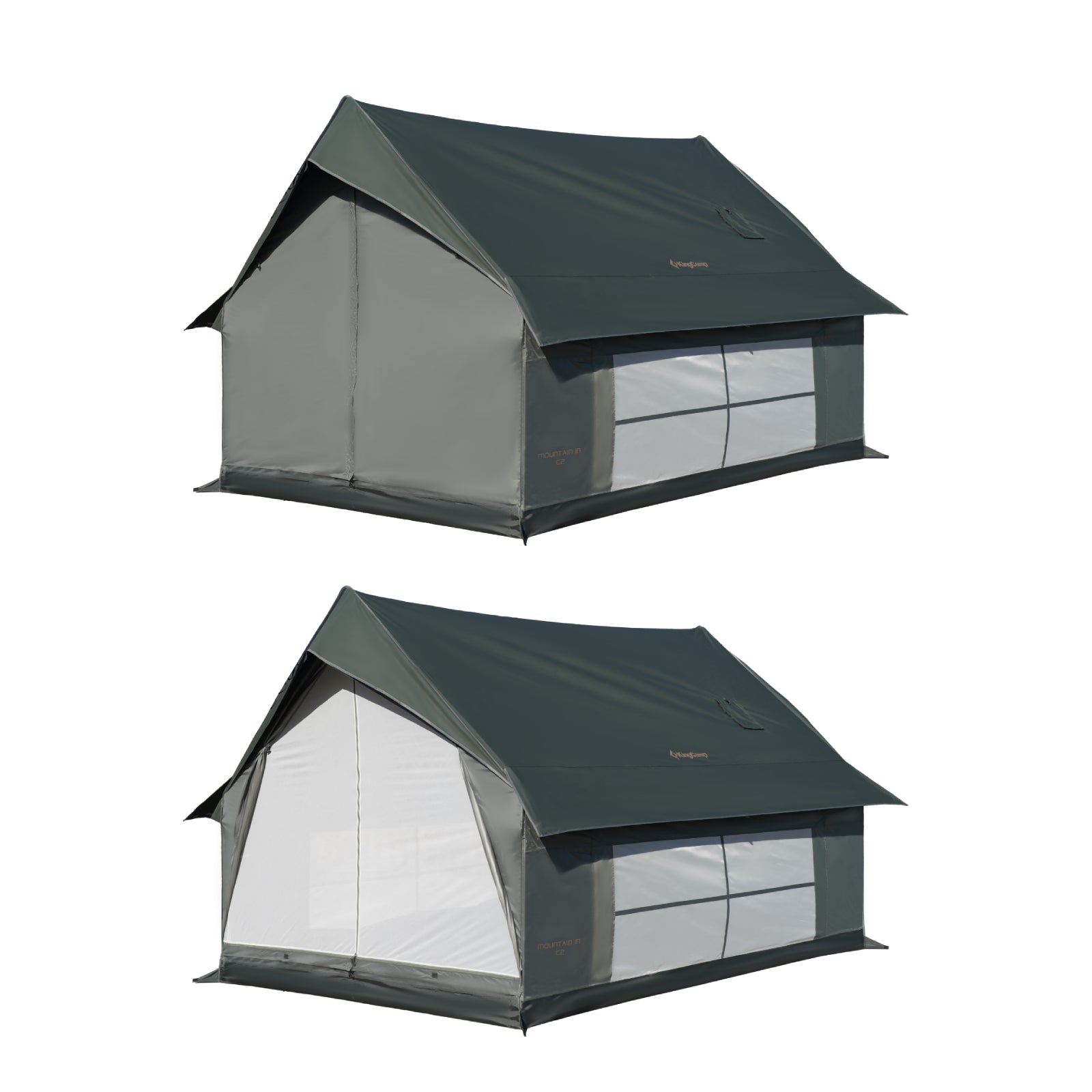 KingCamp MOUNTAIN IN C2 Cabin Tent with Stove Jack