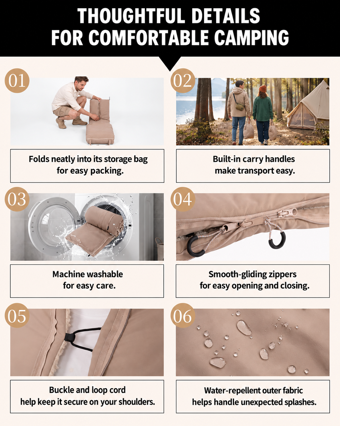 KingCamp Versatile 4-in-1 Lambswool Blanket