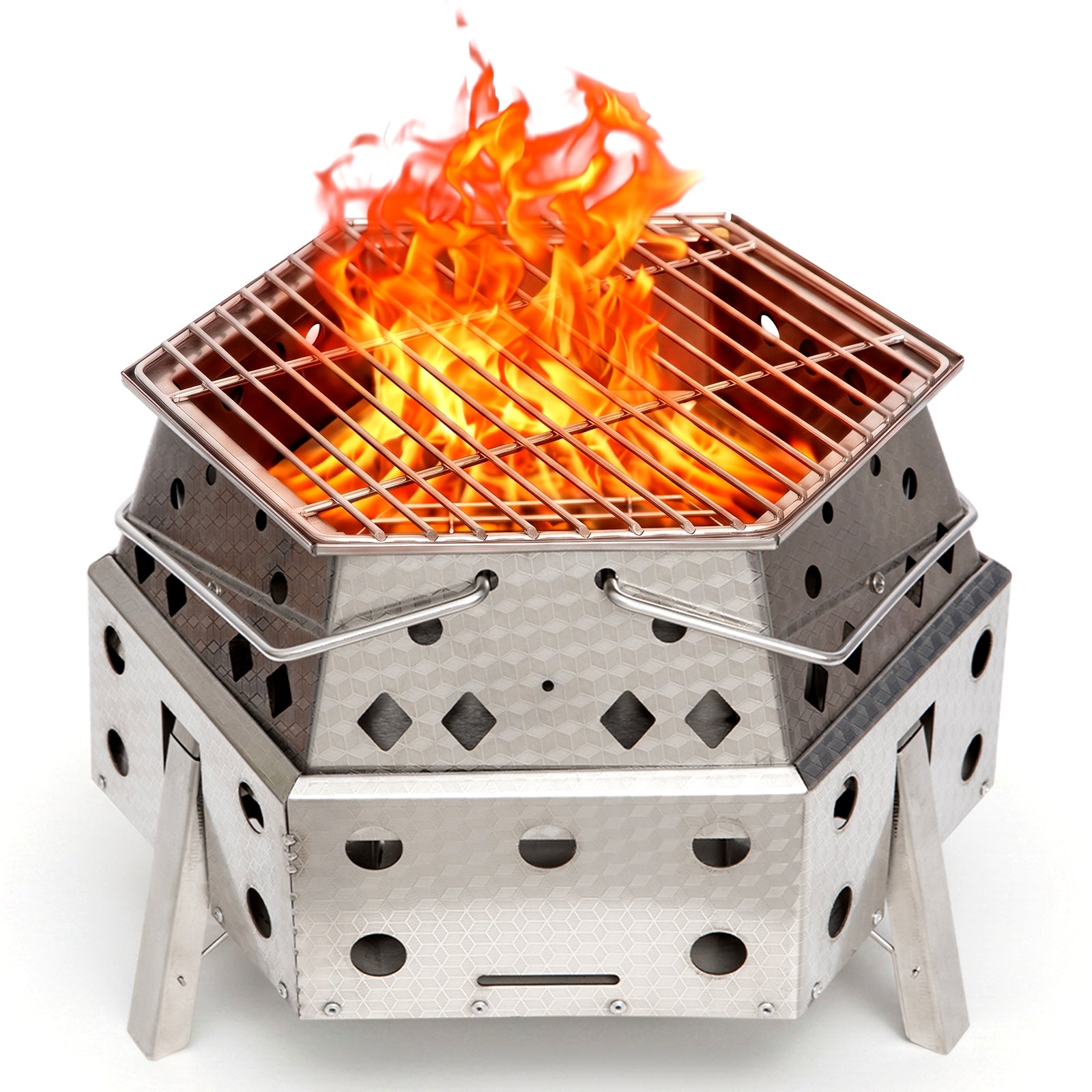 KingCamp Hexagonal Telescopic Wood-Burning Stove
